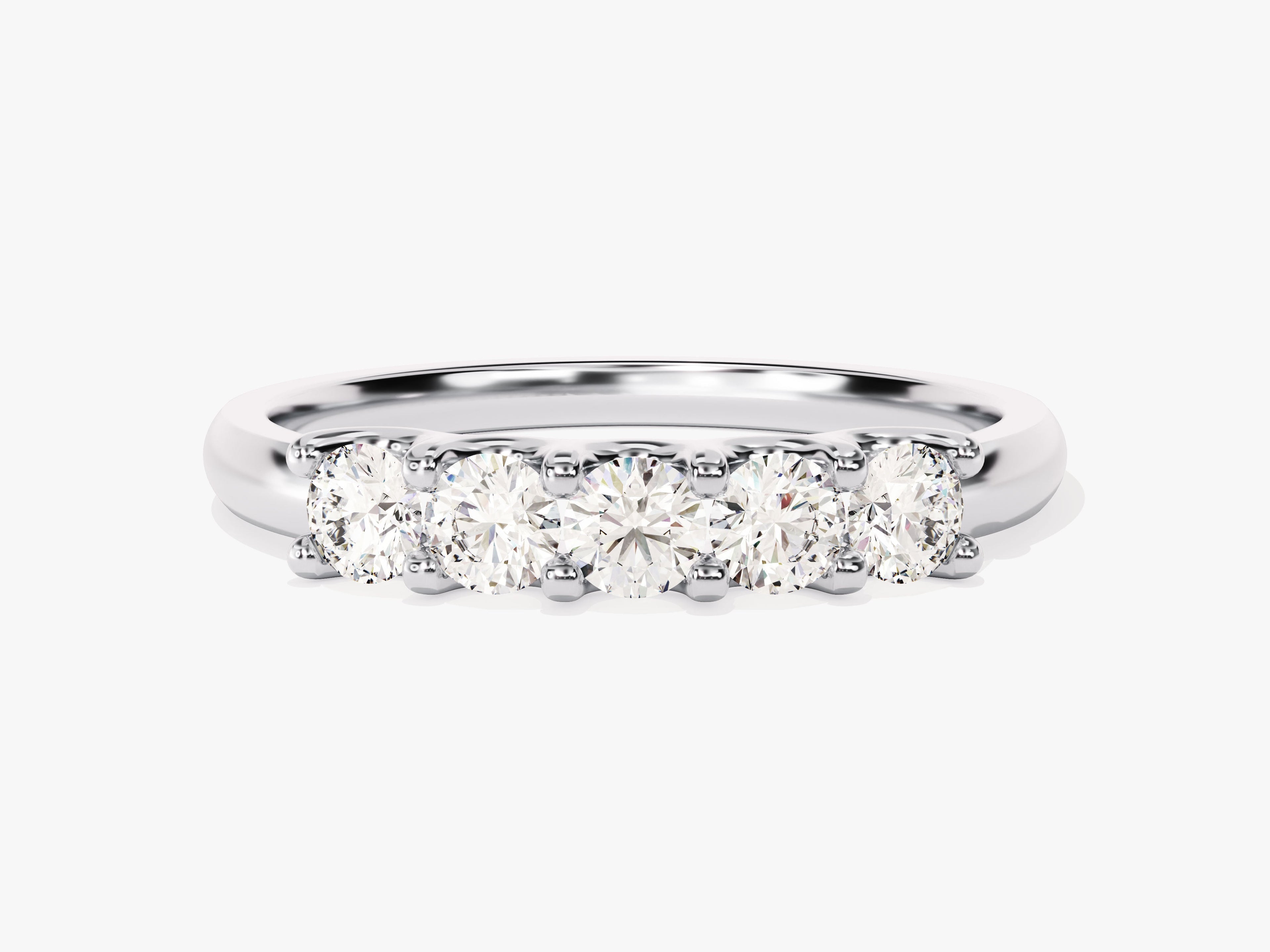U-Prong Five Stone Anniversary Band (0.50 CT TW)