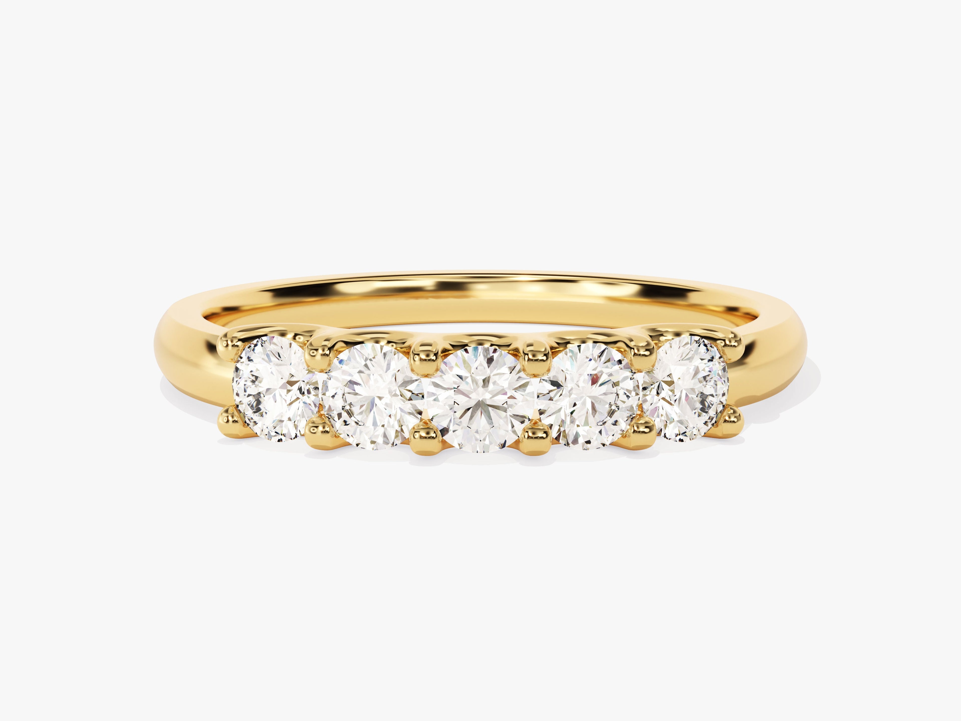 U-Prong Five Stone Anniversary Band (0.50 CT TW)