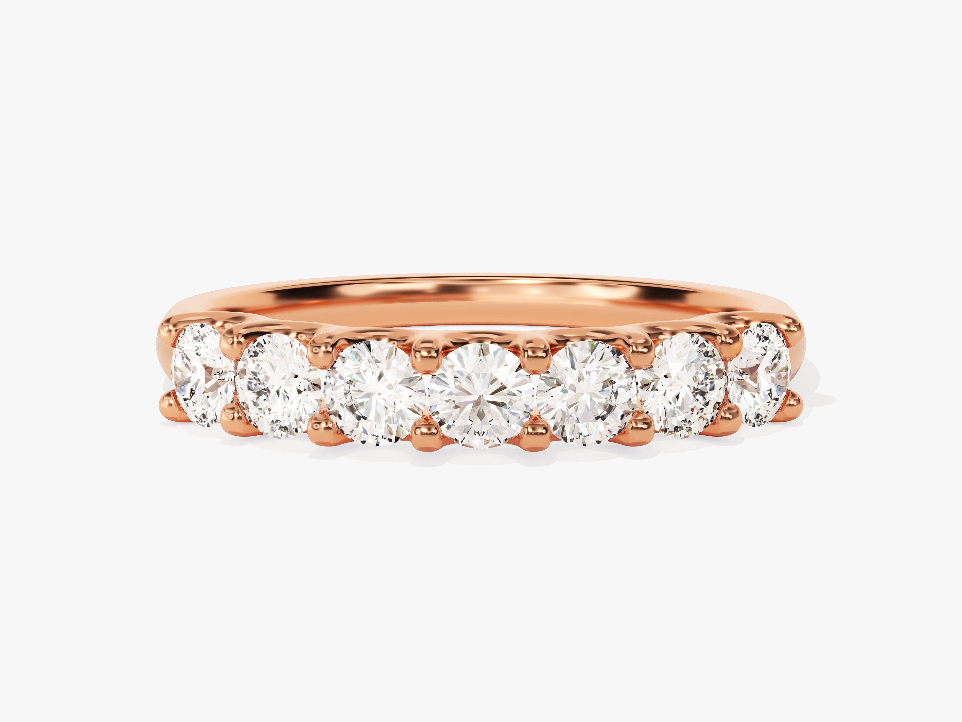 U-Prong Seven Stone Anniversary Band (0.70 CT TW)