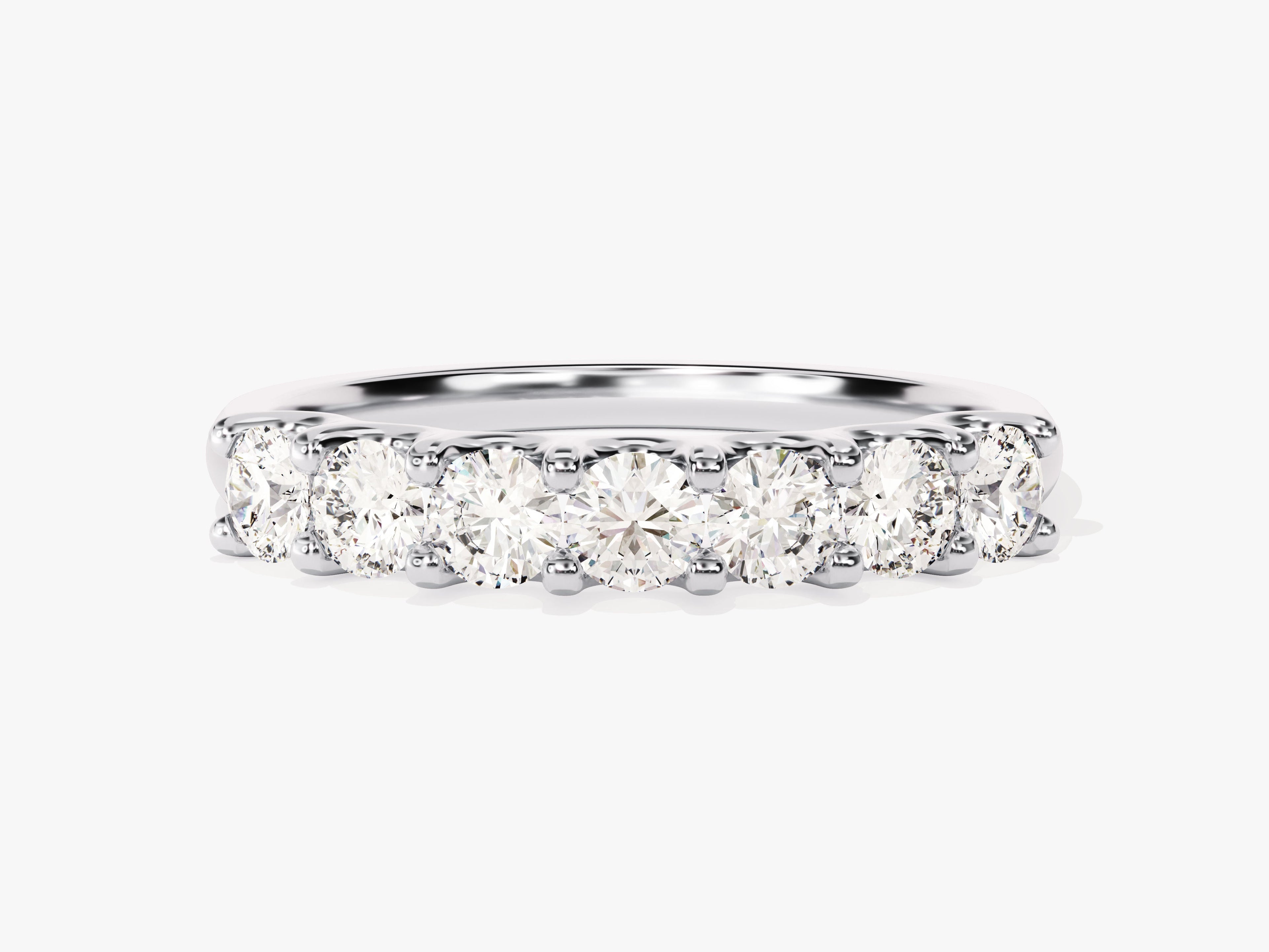 U-Prong Seven Stone Anniversary Band (0.70 CT TW)