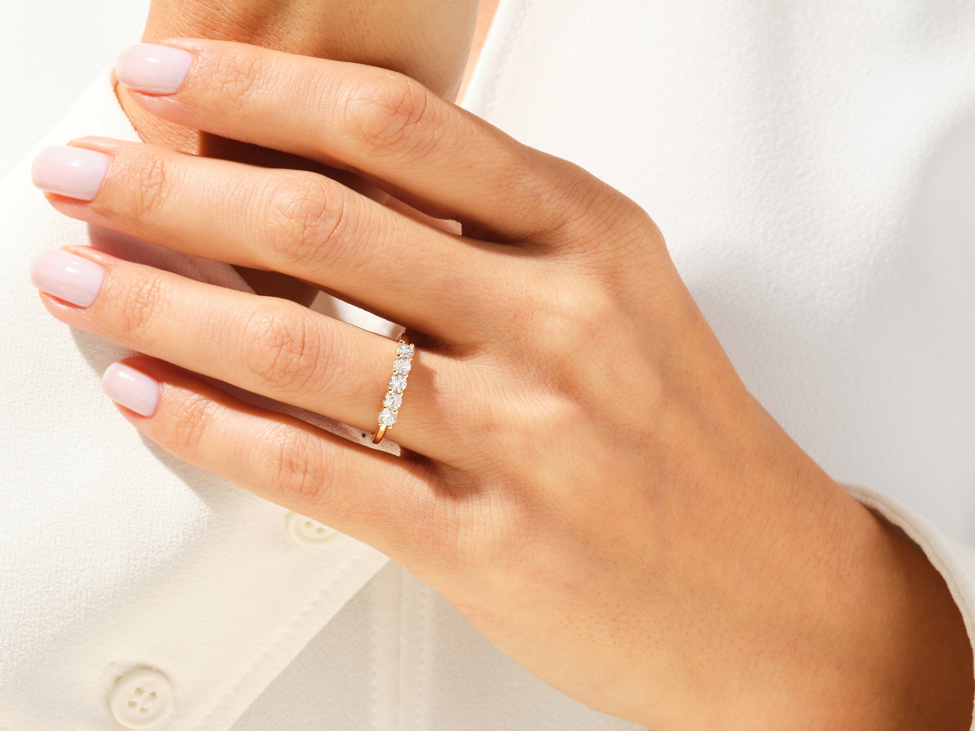 Classic Five Stone Anniversary Band (0.50 CT TW)