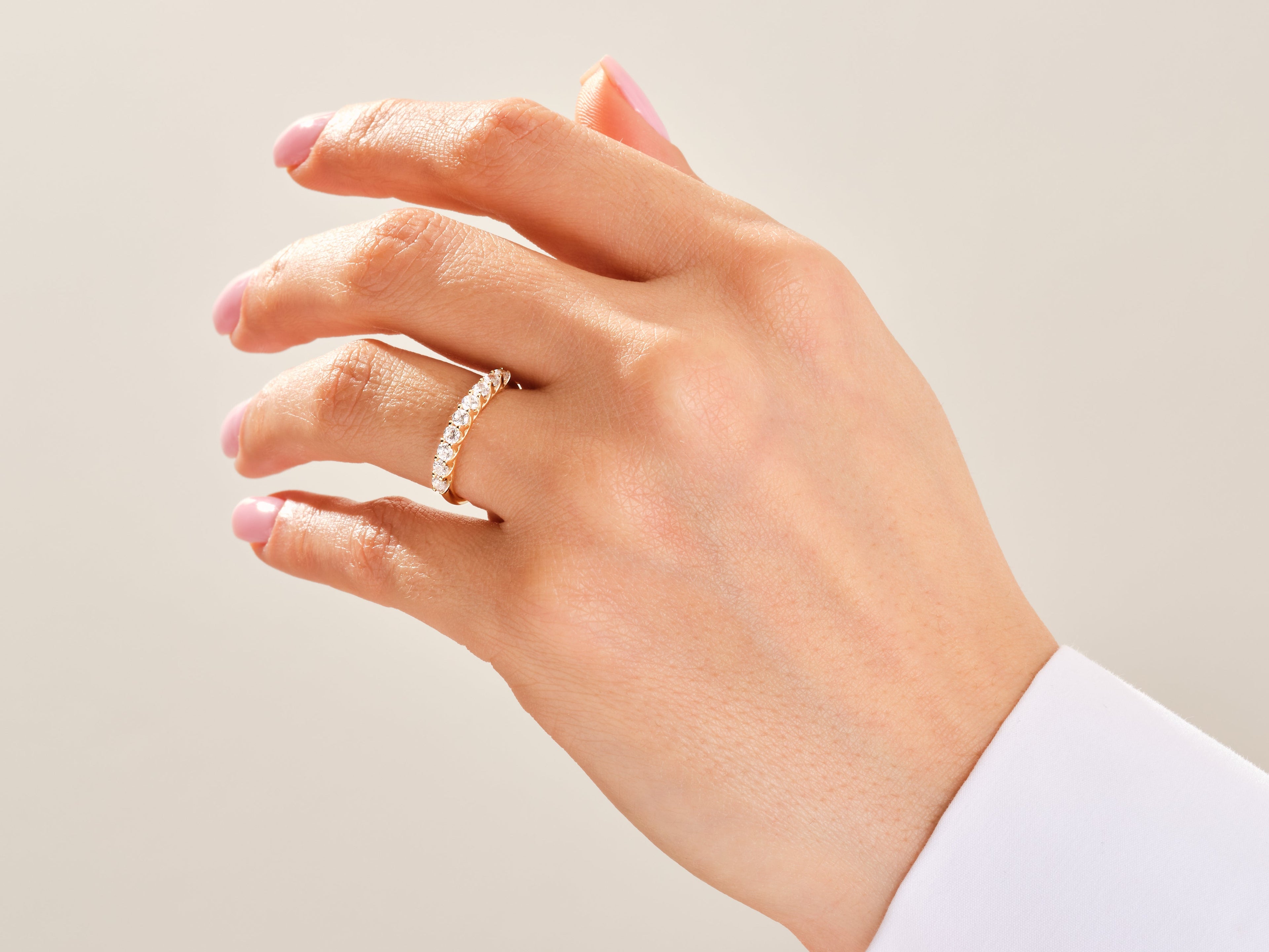 Nine Stone Trellis Anniversary Band (0.45 CT TW)