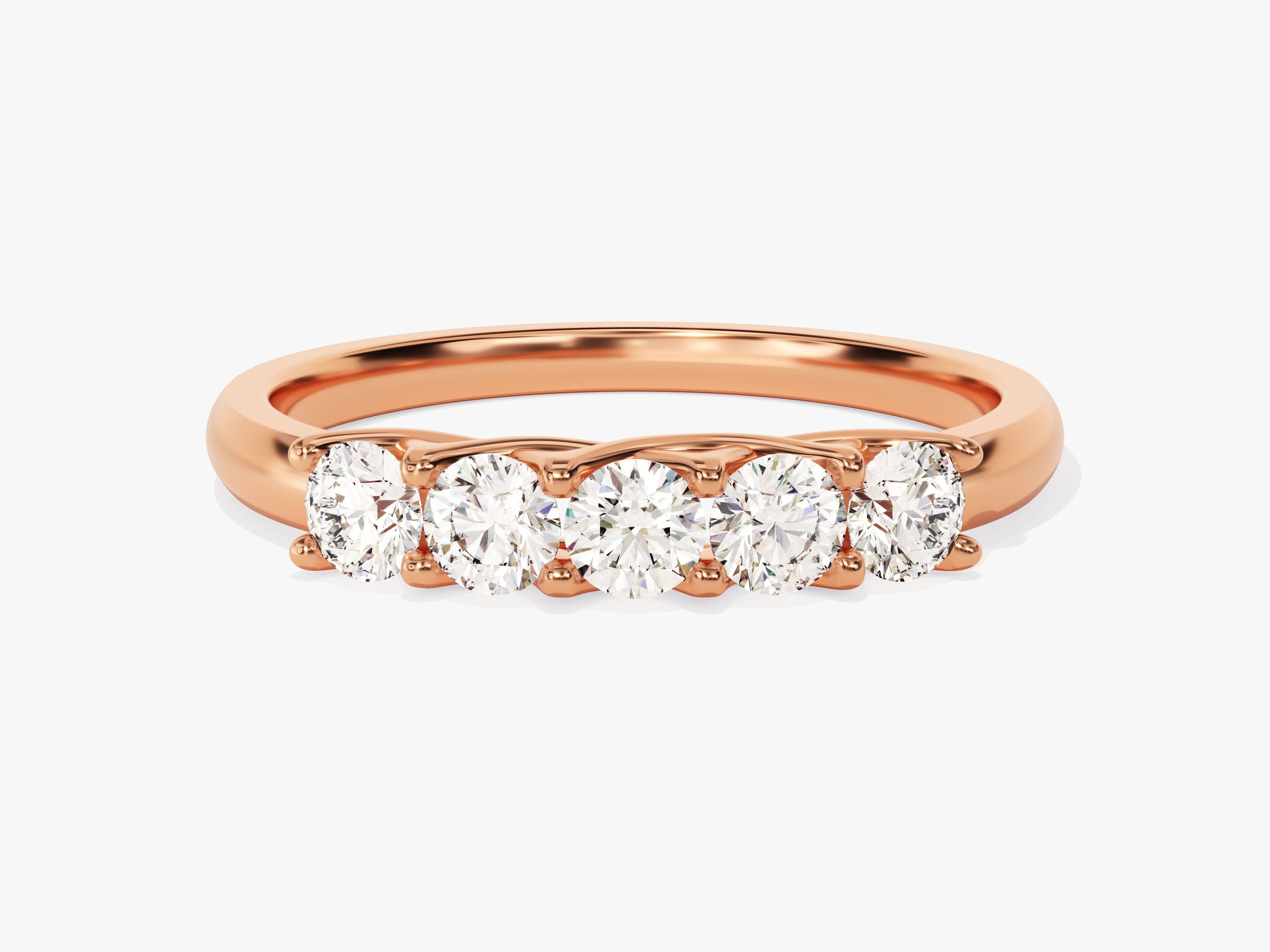 Five Stone Trellis Anniversary Band (0.50 CT TW)