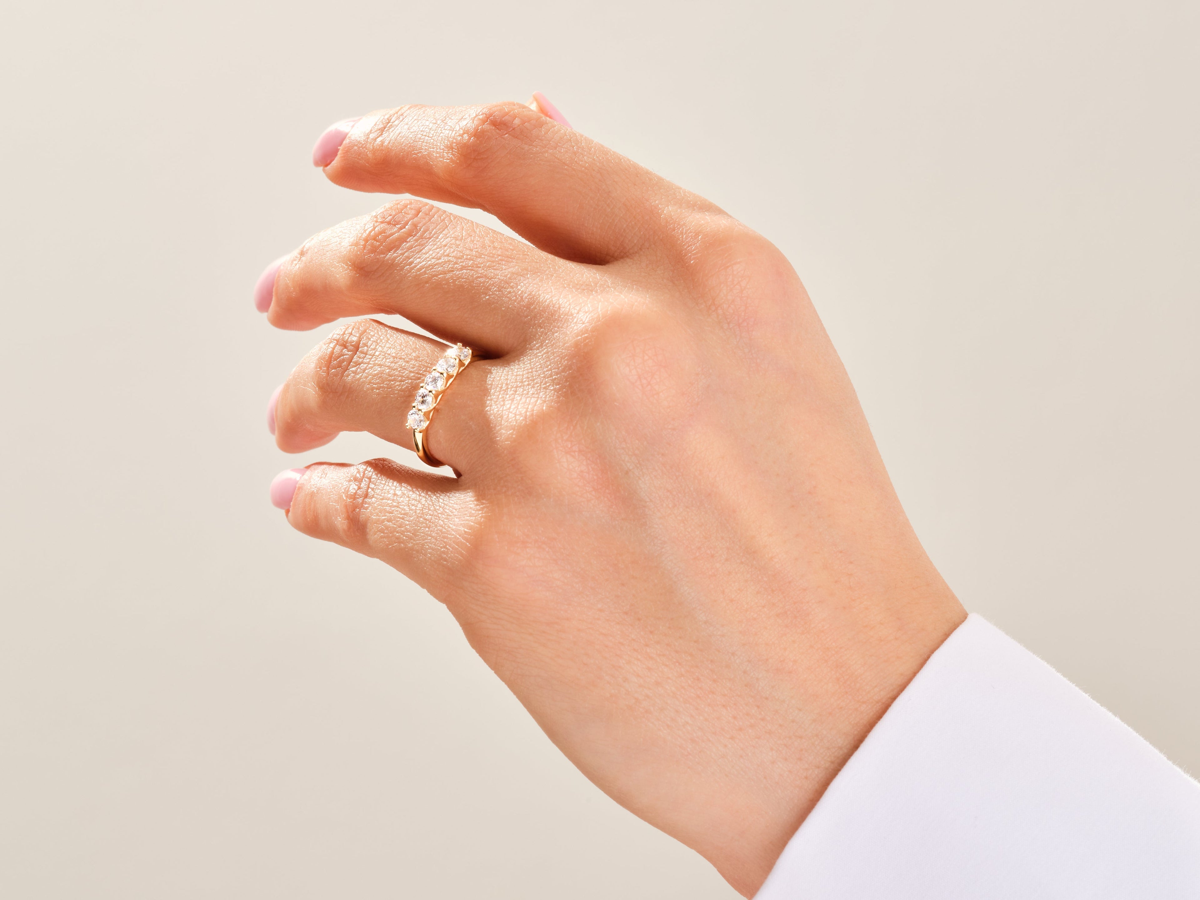 Five Stone Trellis Anniversary Band (0.50 CT TW)