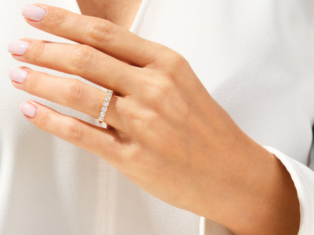 Seven Stone Trellis Anniversary Band (0.70 CT TW)