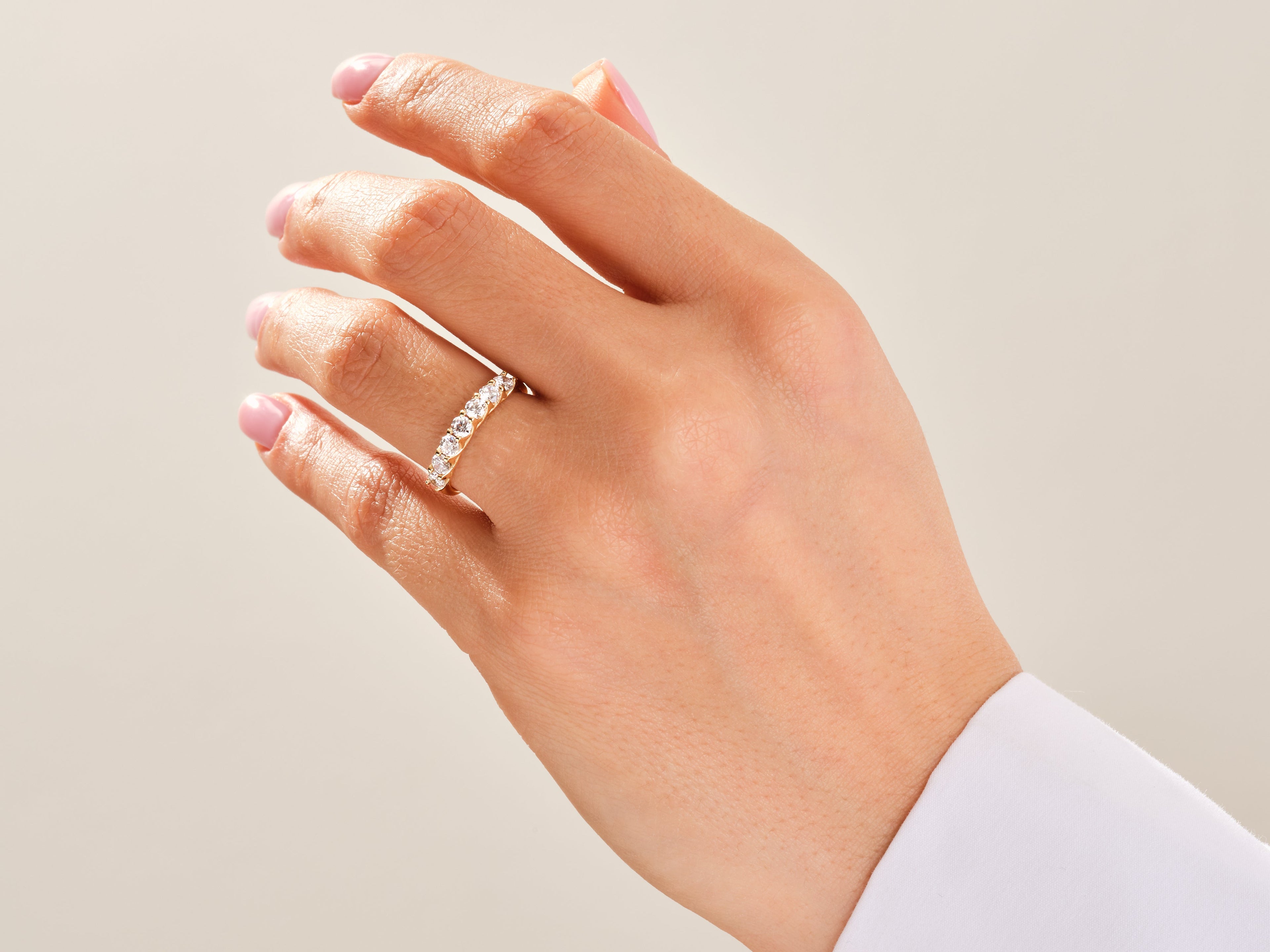 Seven Stone Trellis Anniversary Band (0.70 CT TW)