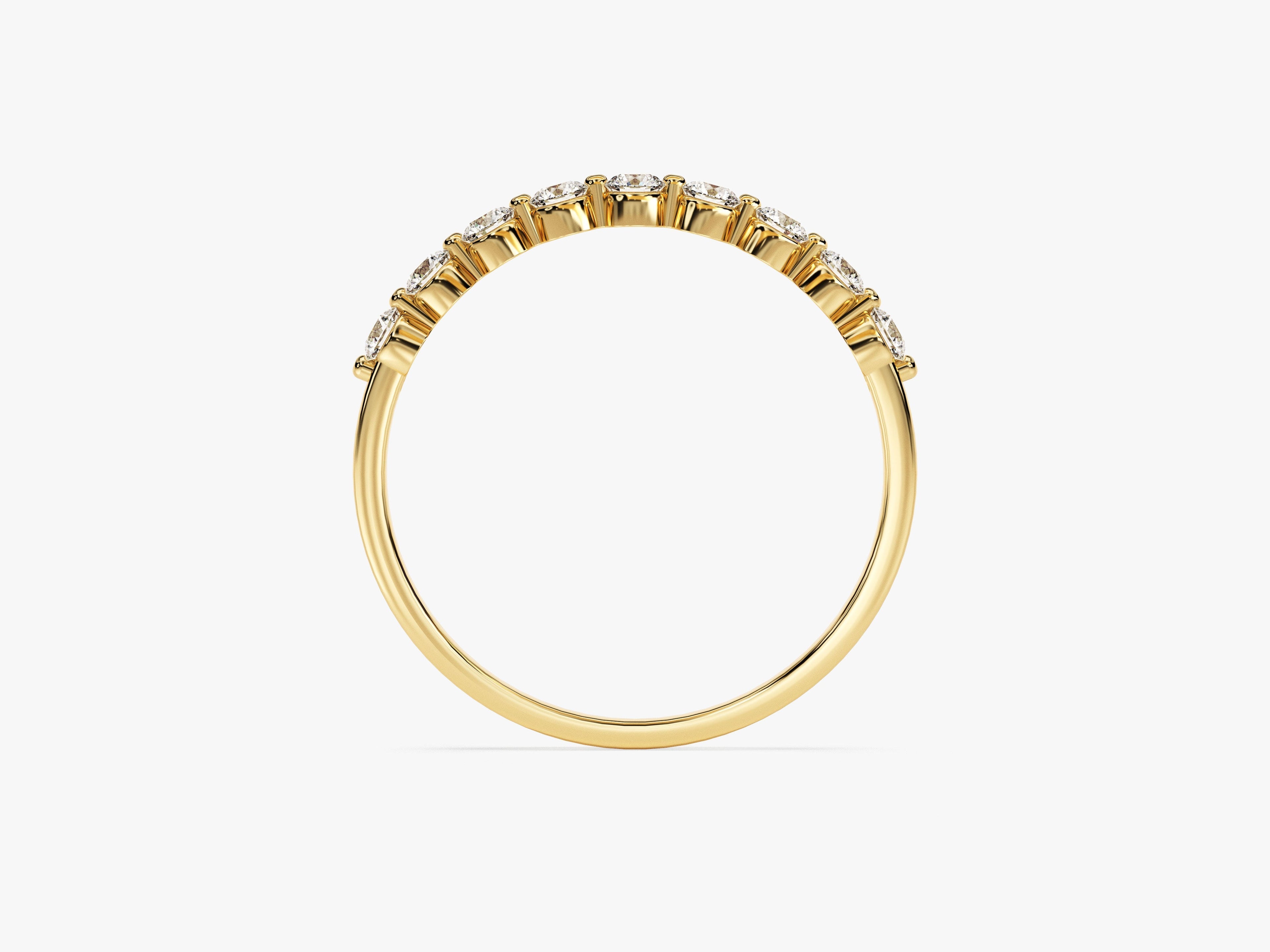 Floating Nine Stone Anniversary Band (0.45 CT TW)