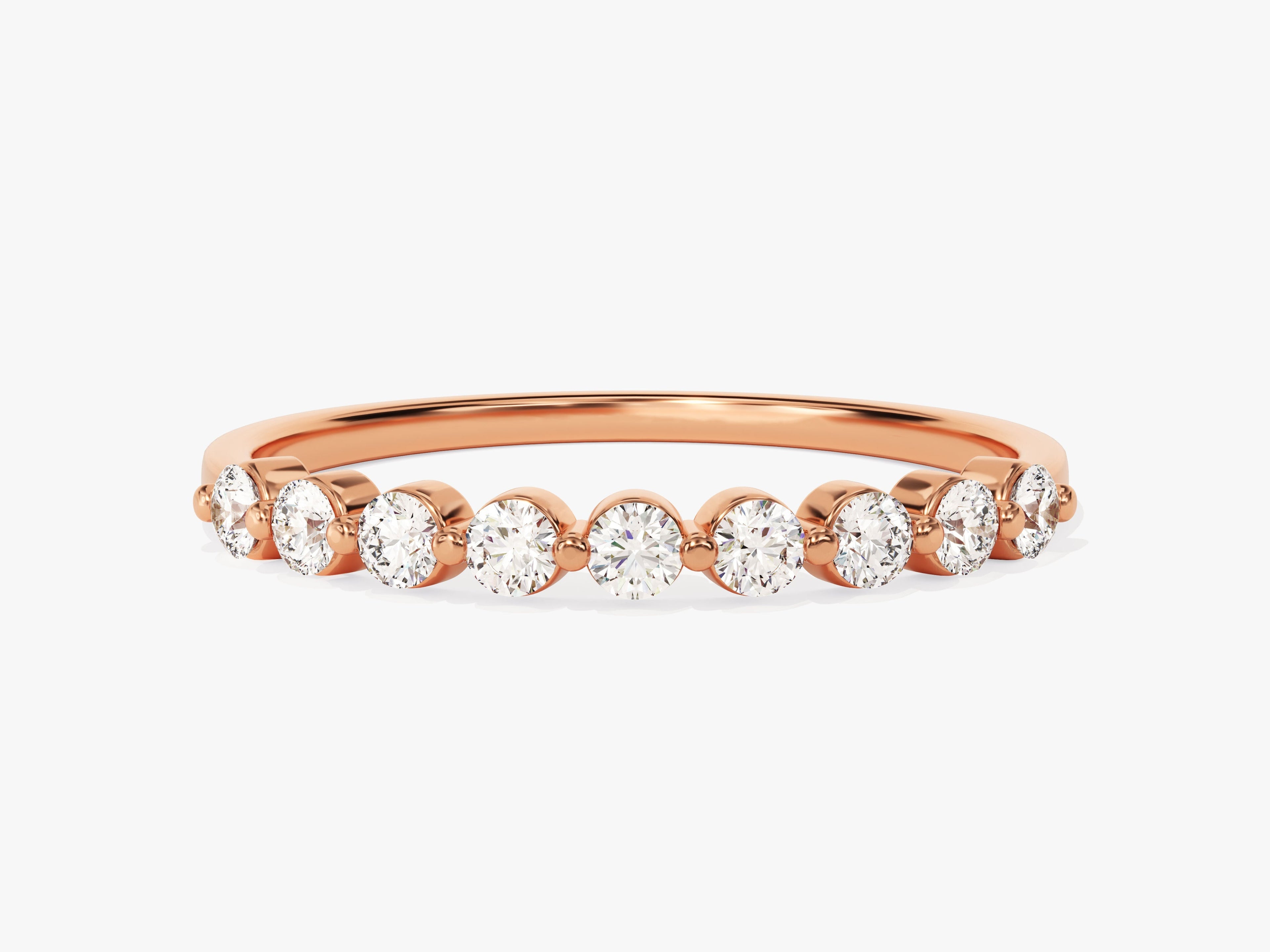 Floating Nine Stone Anniversary Band (0.45 CT TW)
