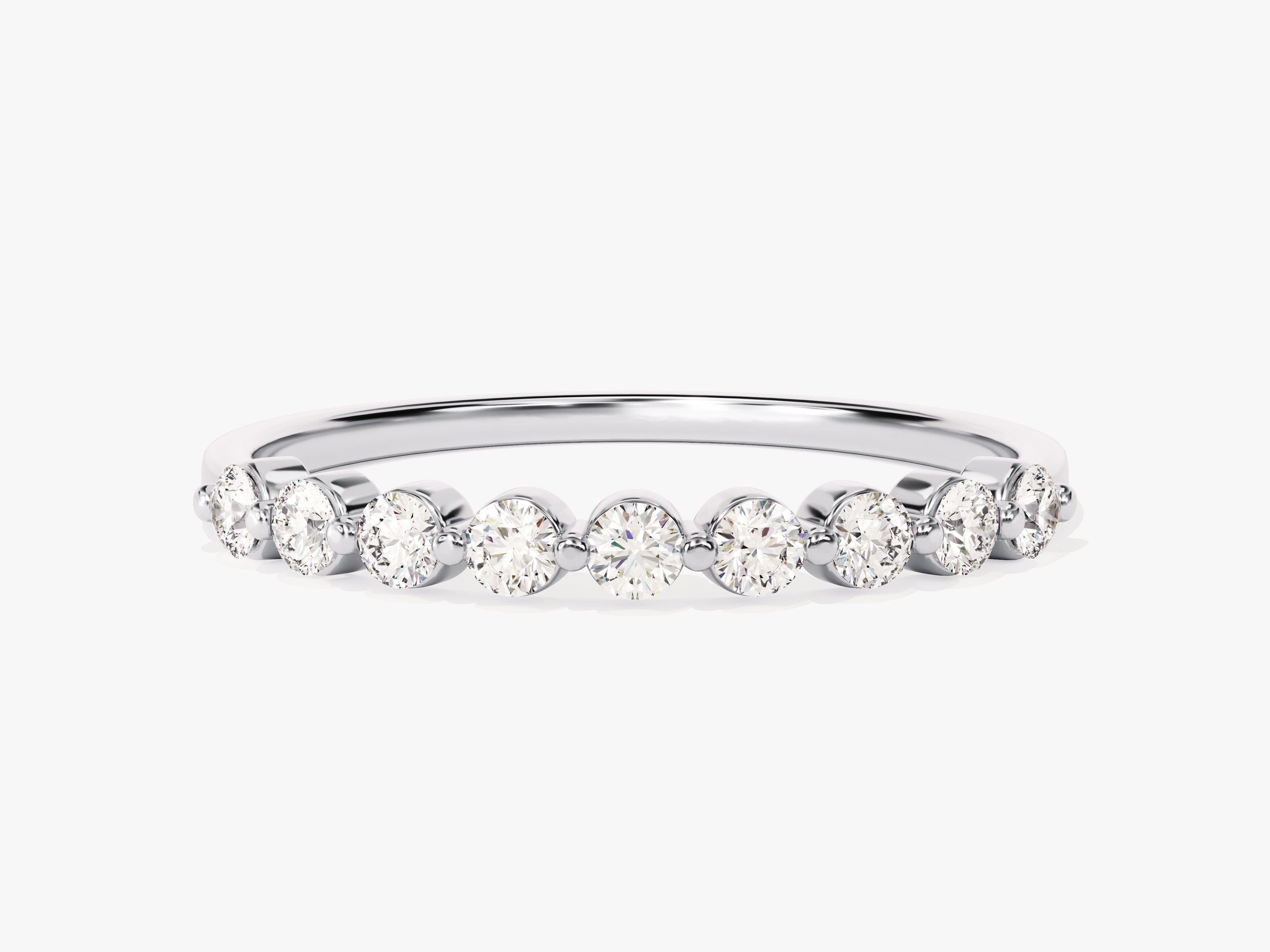 Floating Nine Stone Anniversary Band (0.45 CT TW)