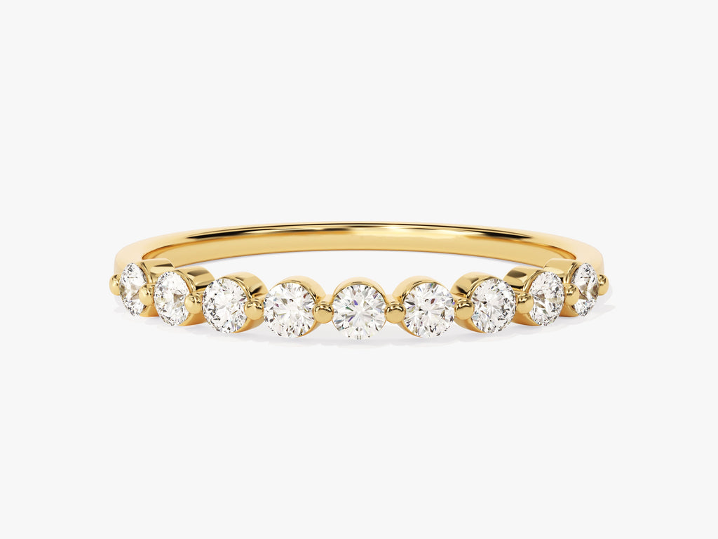 Floating Nine Stone Anniversary Band (0.45 CT TW)