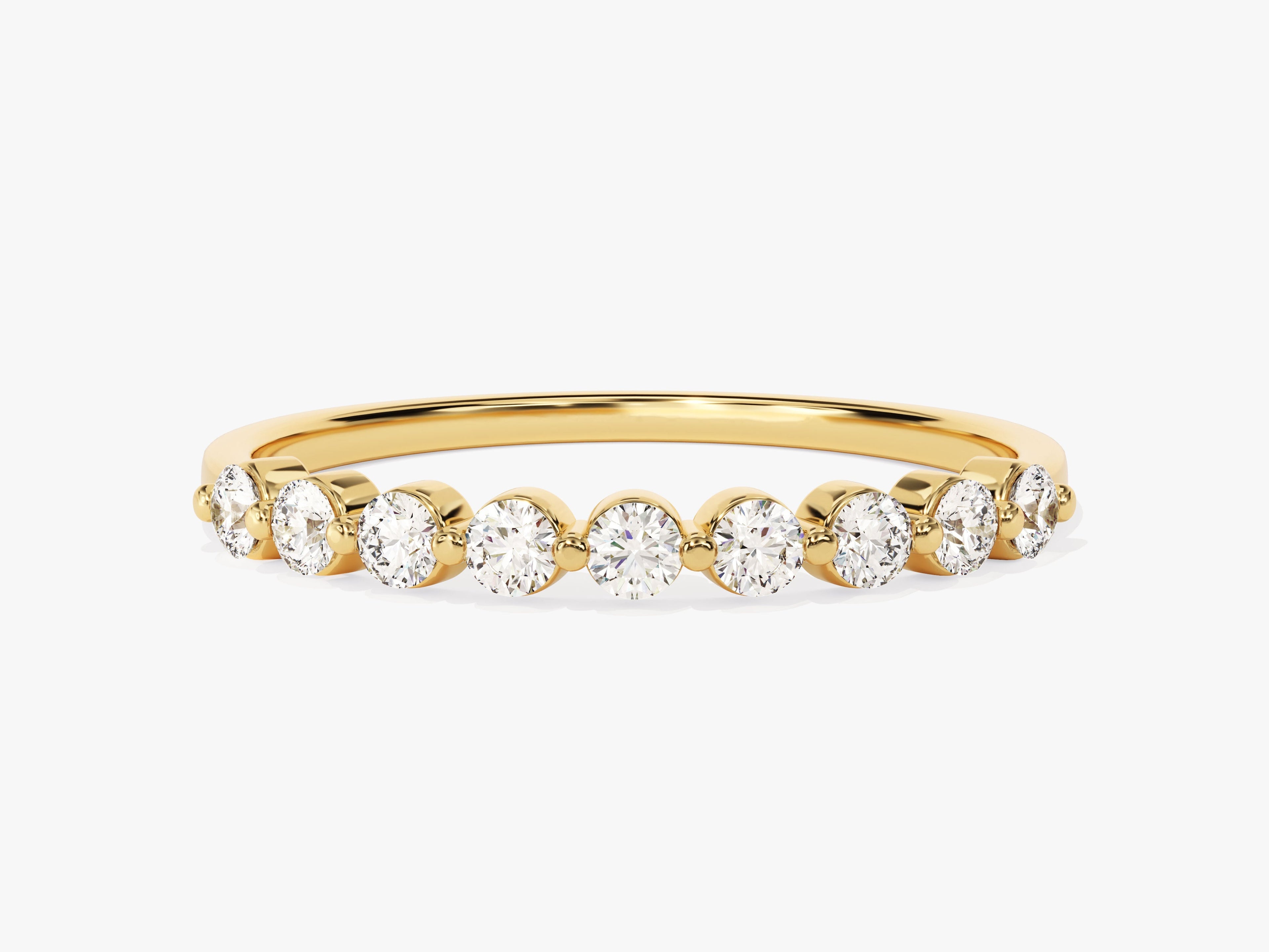 Floating Nine Stone Anniversary Band (0.45 CT TW)
