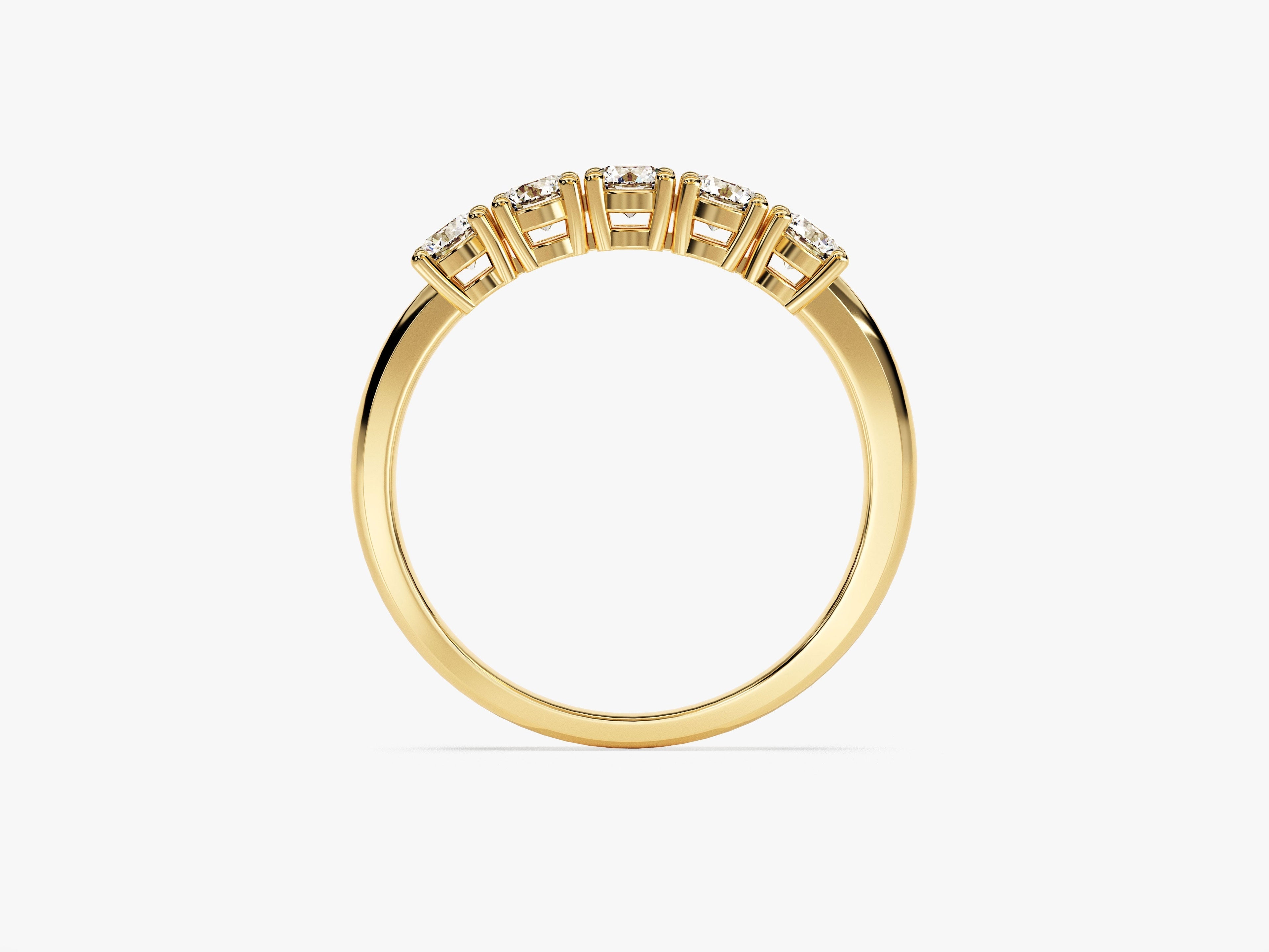 Five Stone Basket Anniversary Band (0.50 CT TW)
