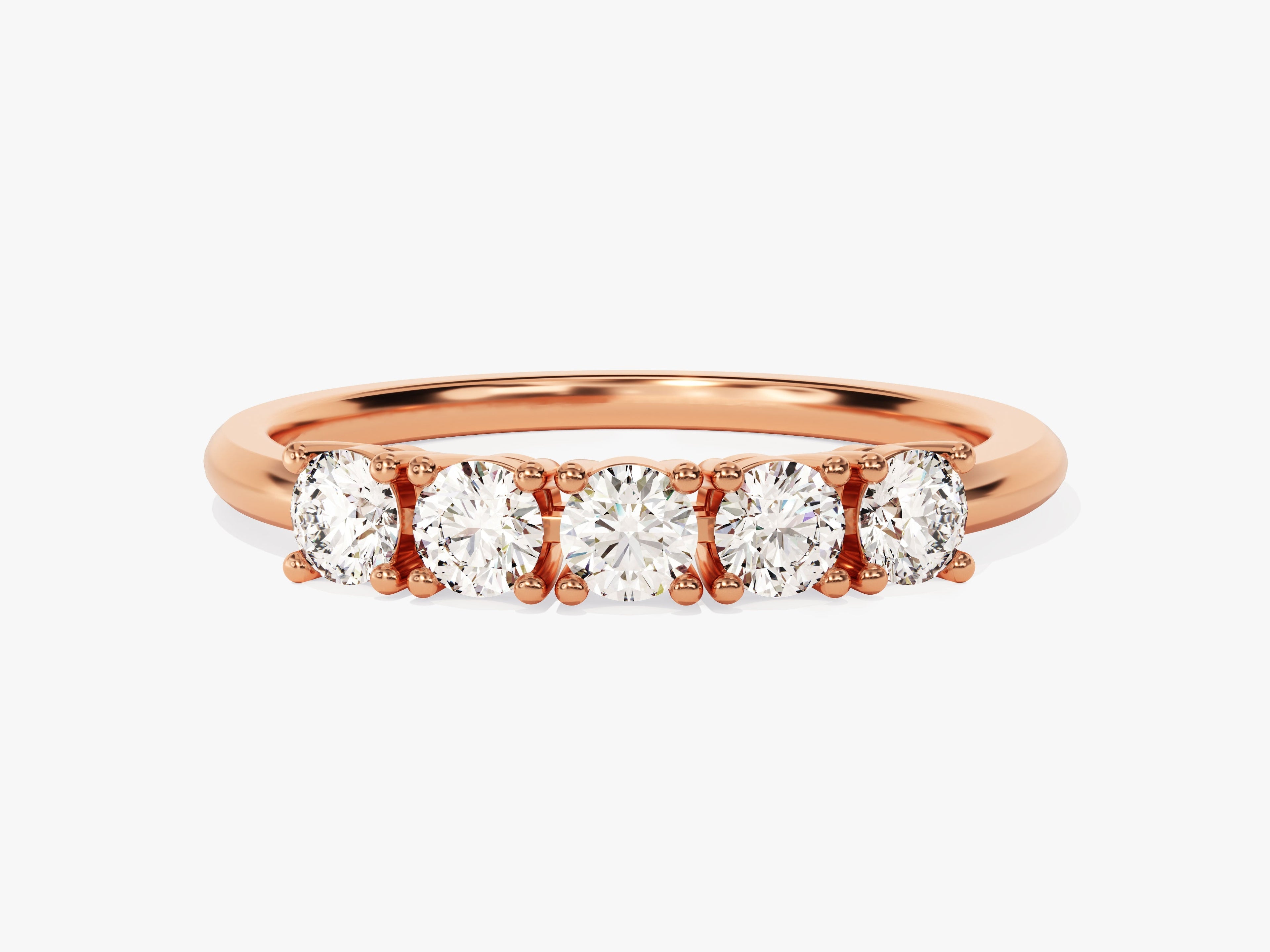 Five Stone Basket Anniversary Band (0.50 CT TW)