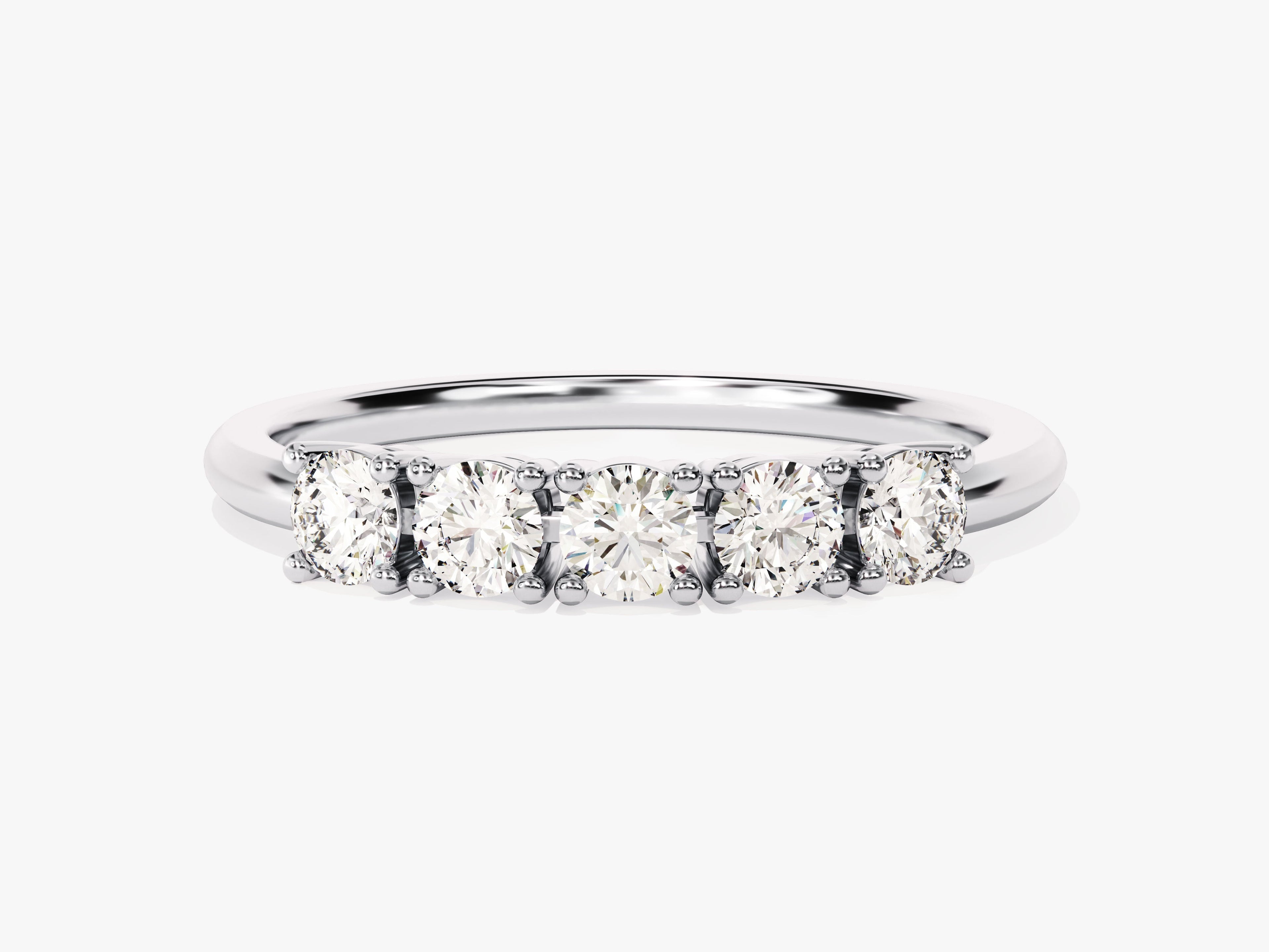 Five Stone Basket Anniversary Band (0.50 CT TW)