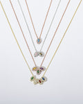 Birthstone Pendant Necklace - Multi Stone Jewelry - Meaningful Gift for Her - 925k Sterling Silver