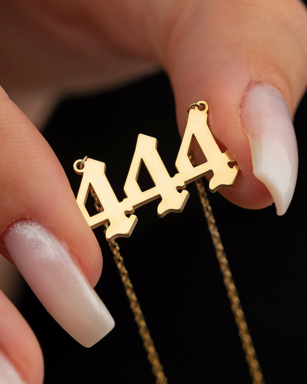 Angel Number Necklace, History Necklace - 925k Sterling Silver