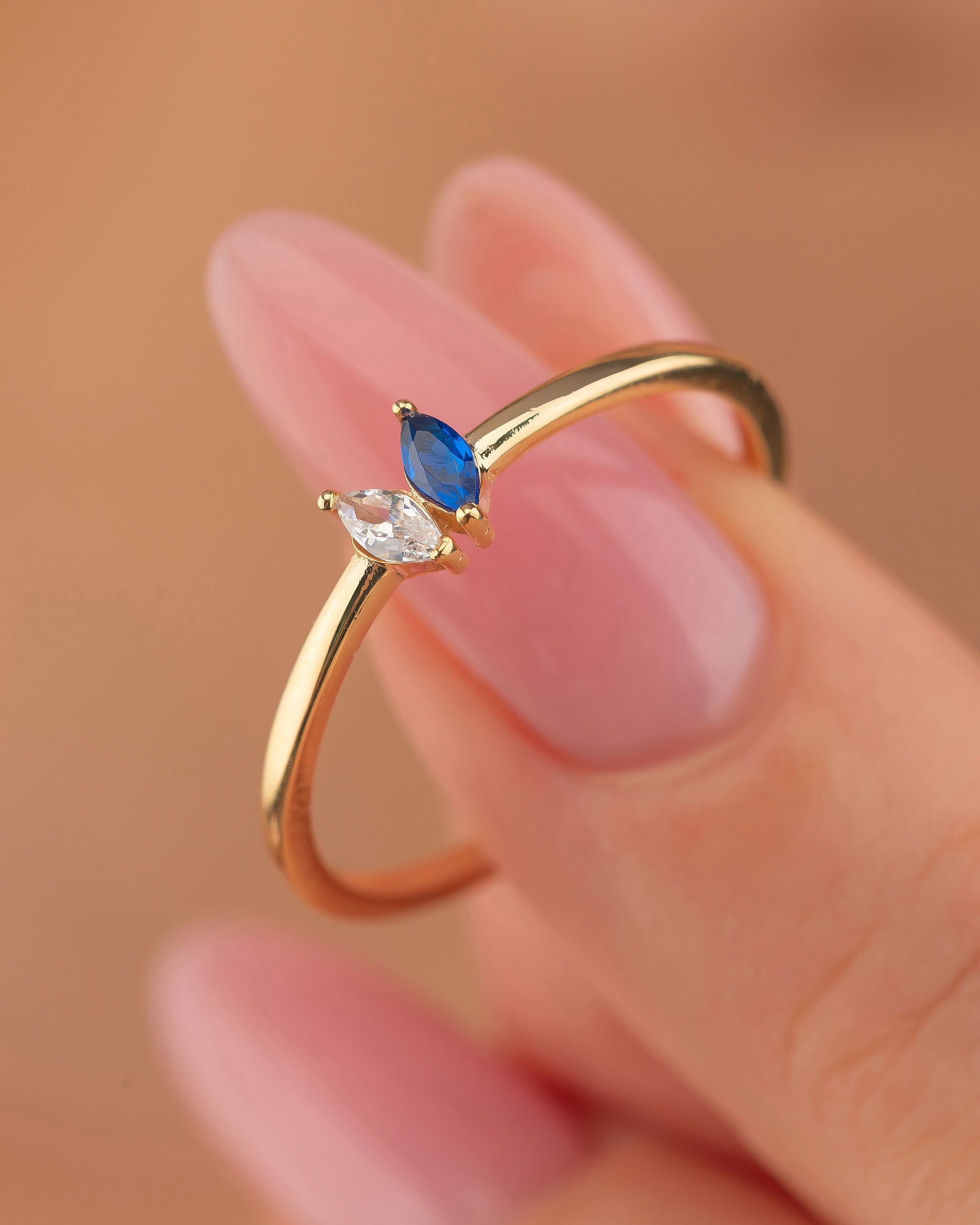 Birthstone Ring - Multi Stone Family Ring - Colorful Gem Jewelry Gift