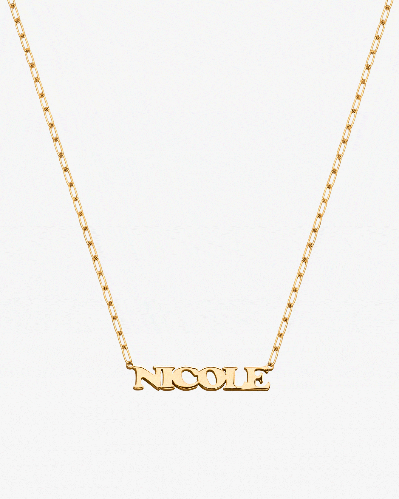 Personalized Script Name Necklace - 18k Gold Vermeil
