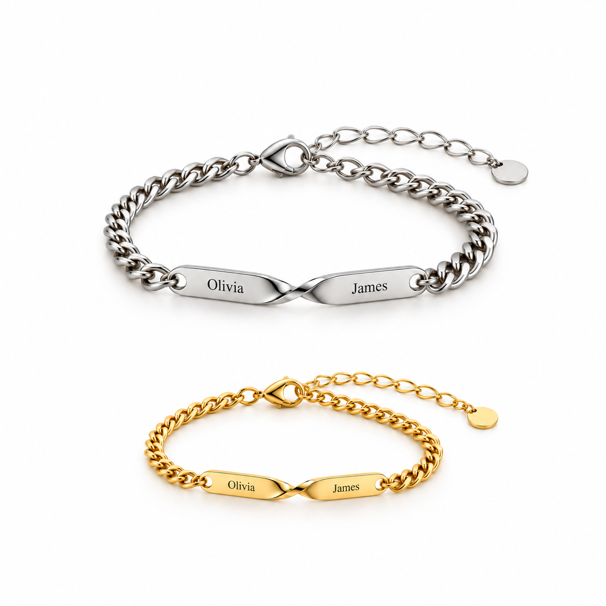 Personalized Couple Bracelets – Set of 2