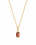 Gold Birthstone Pendant Necklace | Dainty Gemstone Jewelry