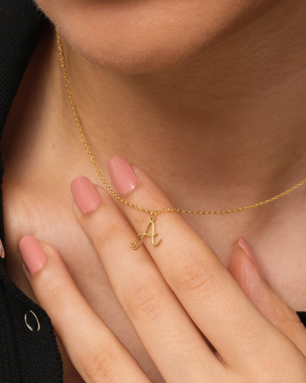 Initial Necklace - Letter Pendant Jewelry - Personalized Gift for Her - 925k Sterling Silver