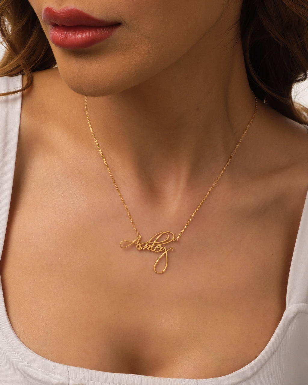 Personalized Name Necklace - Dainty Gold Script Chain - Custom Jewelry Gift - 925k Sterling Silver