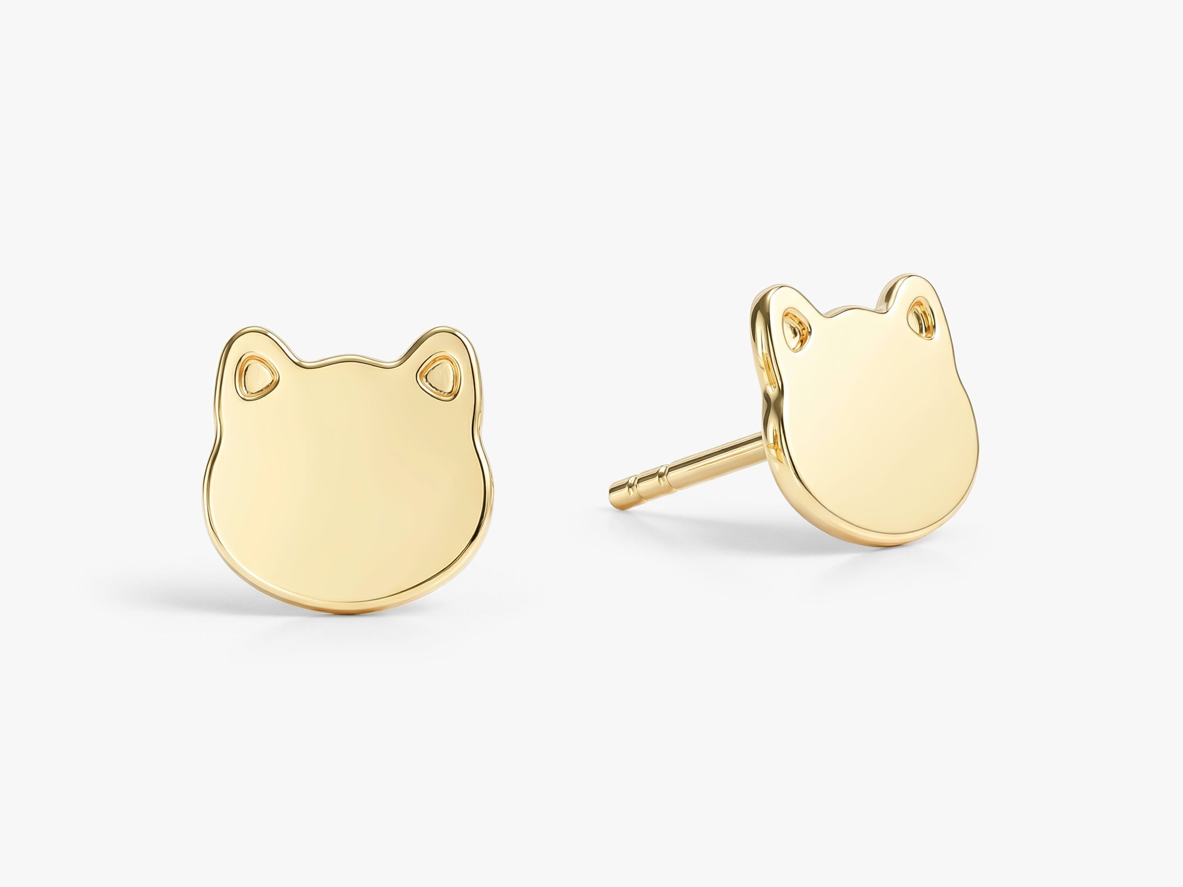 Kitten Stud Earrings