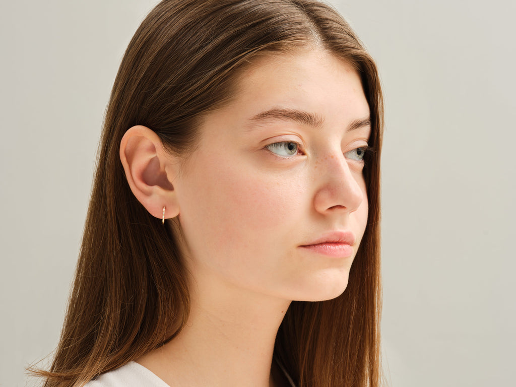 Baguette Hoop Earrings