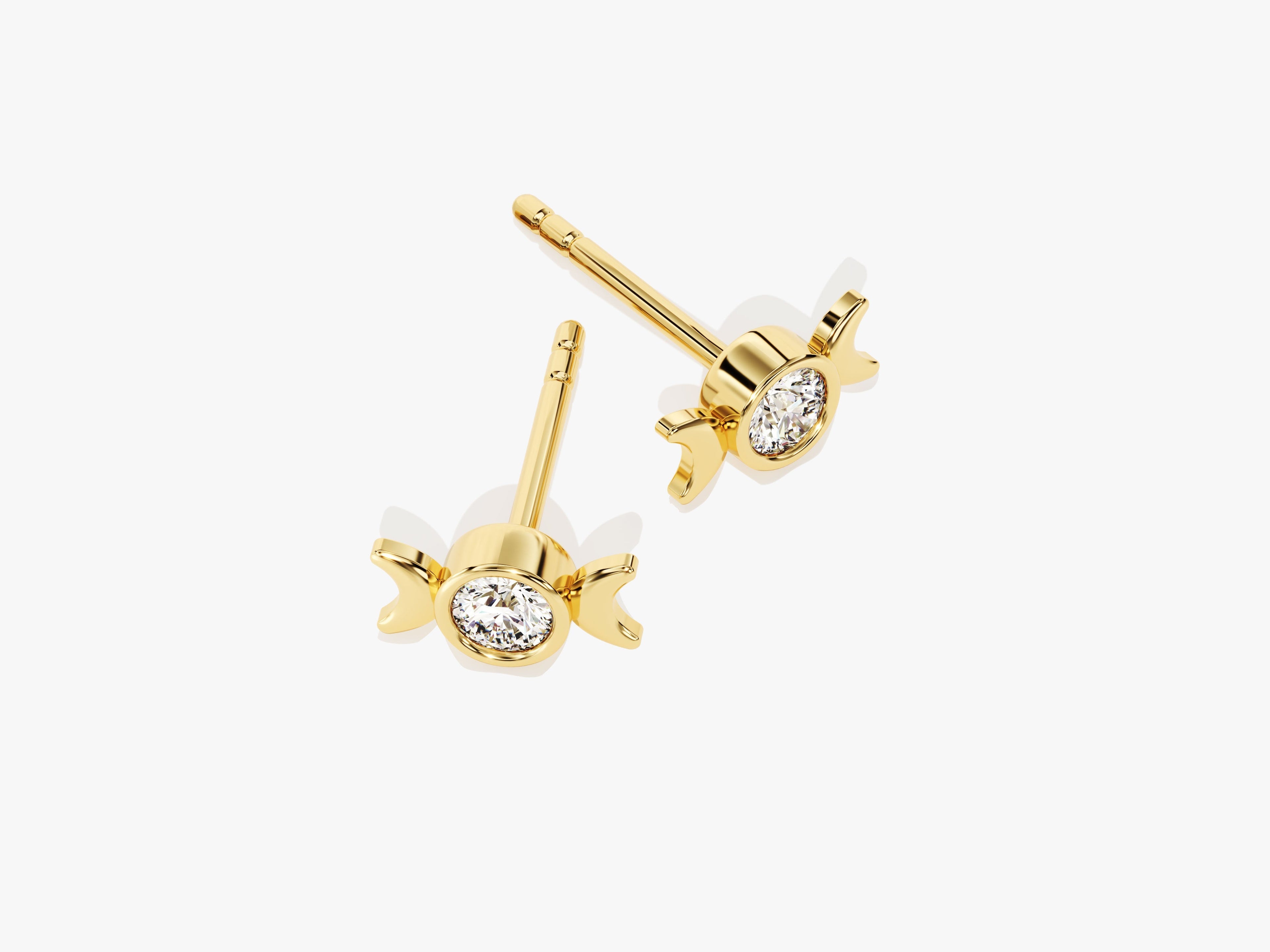 Phases of the Moon Stud Earrings