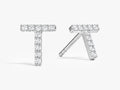 Tiny Letter Earrings