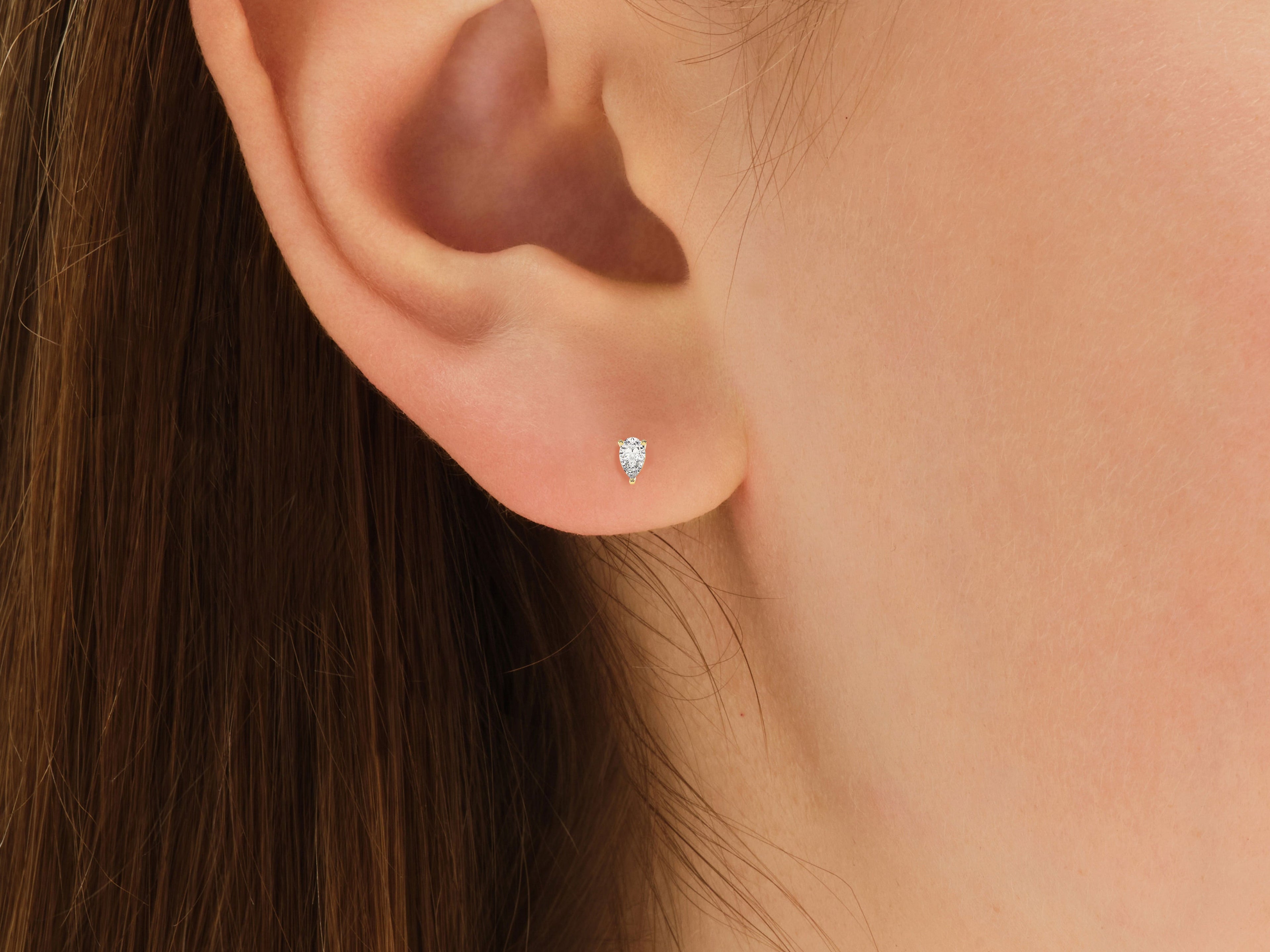 Pear Cut Stud Earrings (0.25 ct tw)