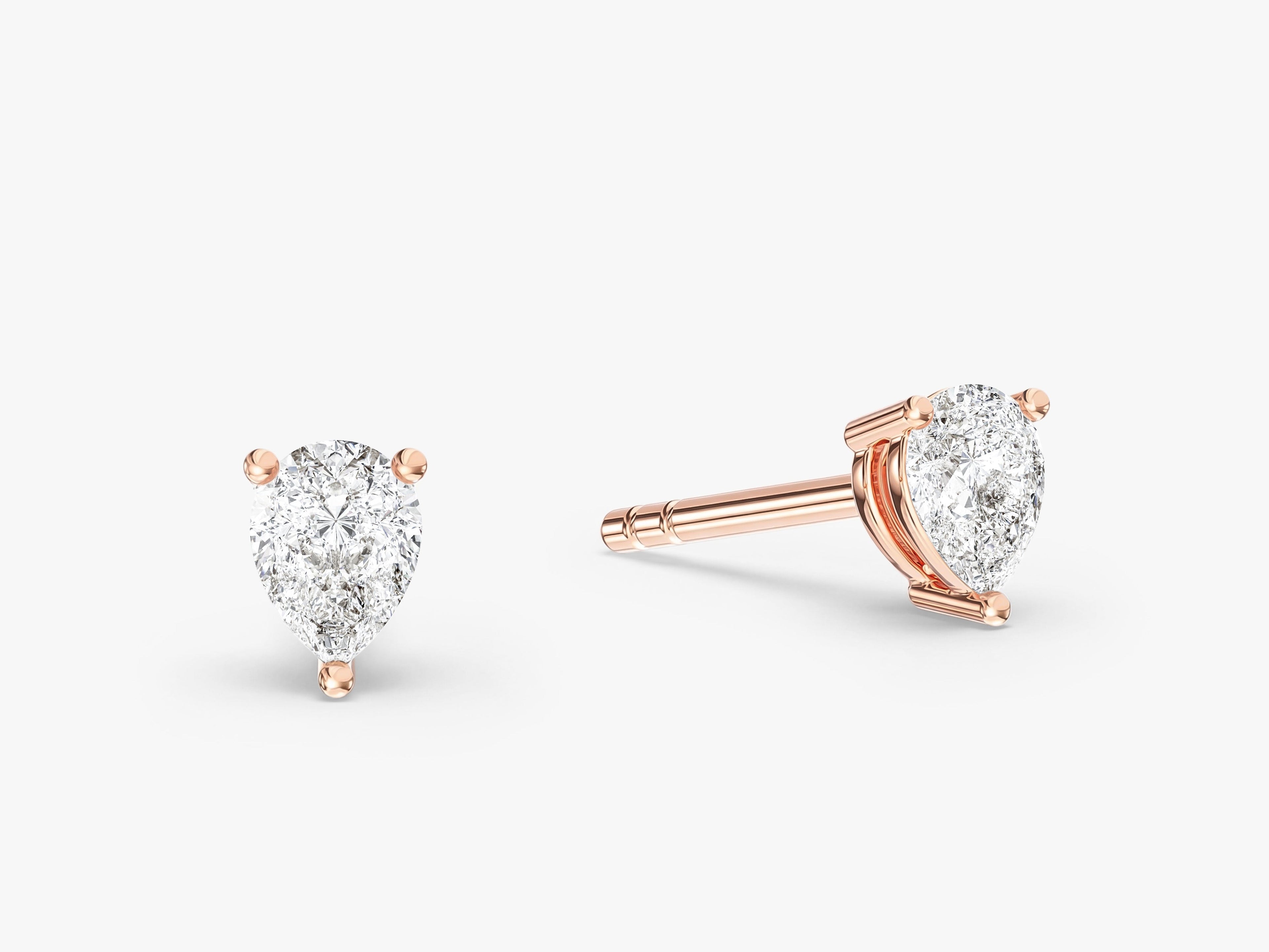 Pear Cut Stud Earrings (0.25 ct tw)
