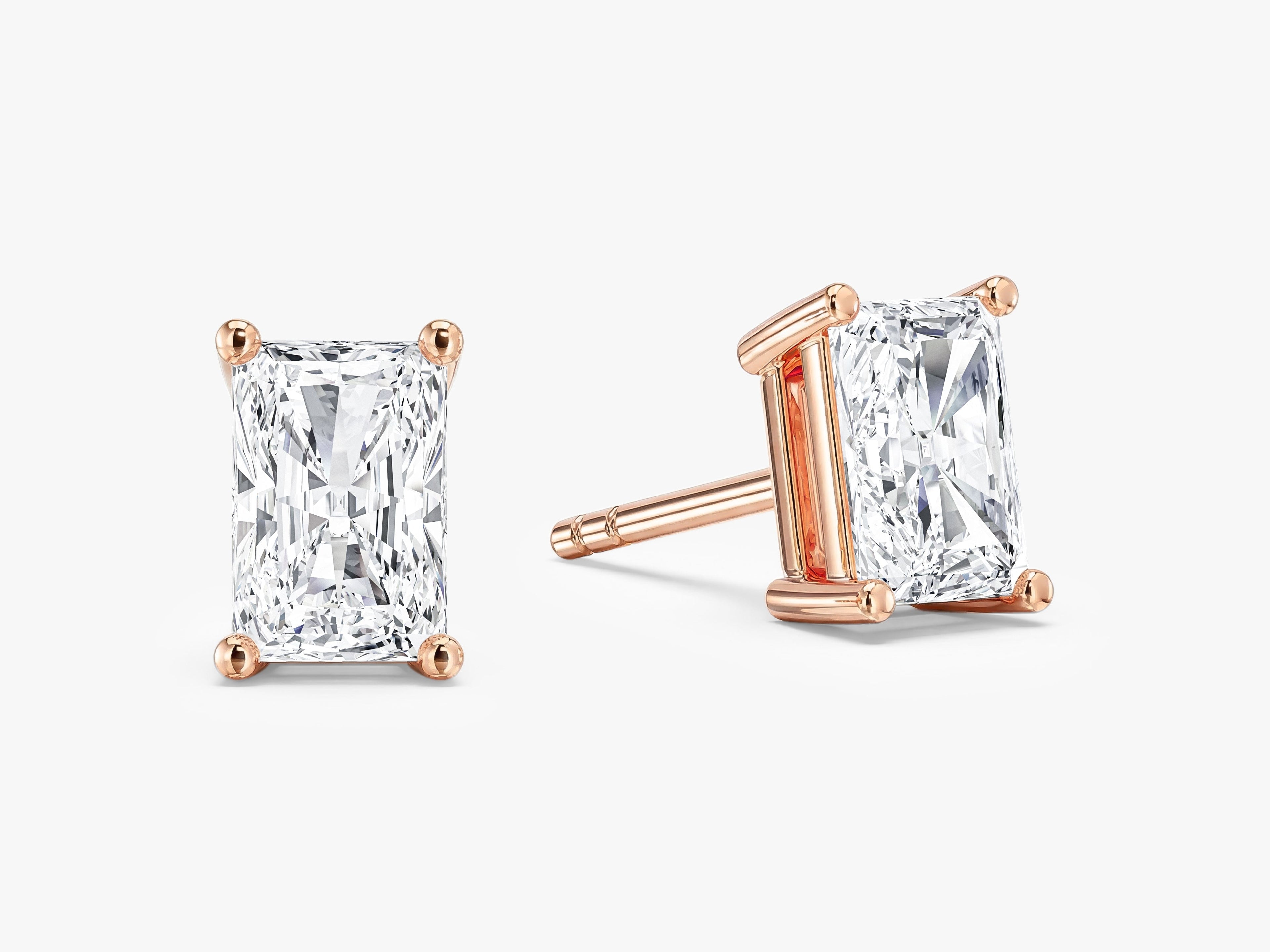 Radiant Cut Stud Earrings (1.00 ct tw)