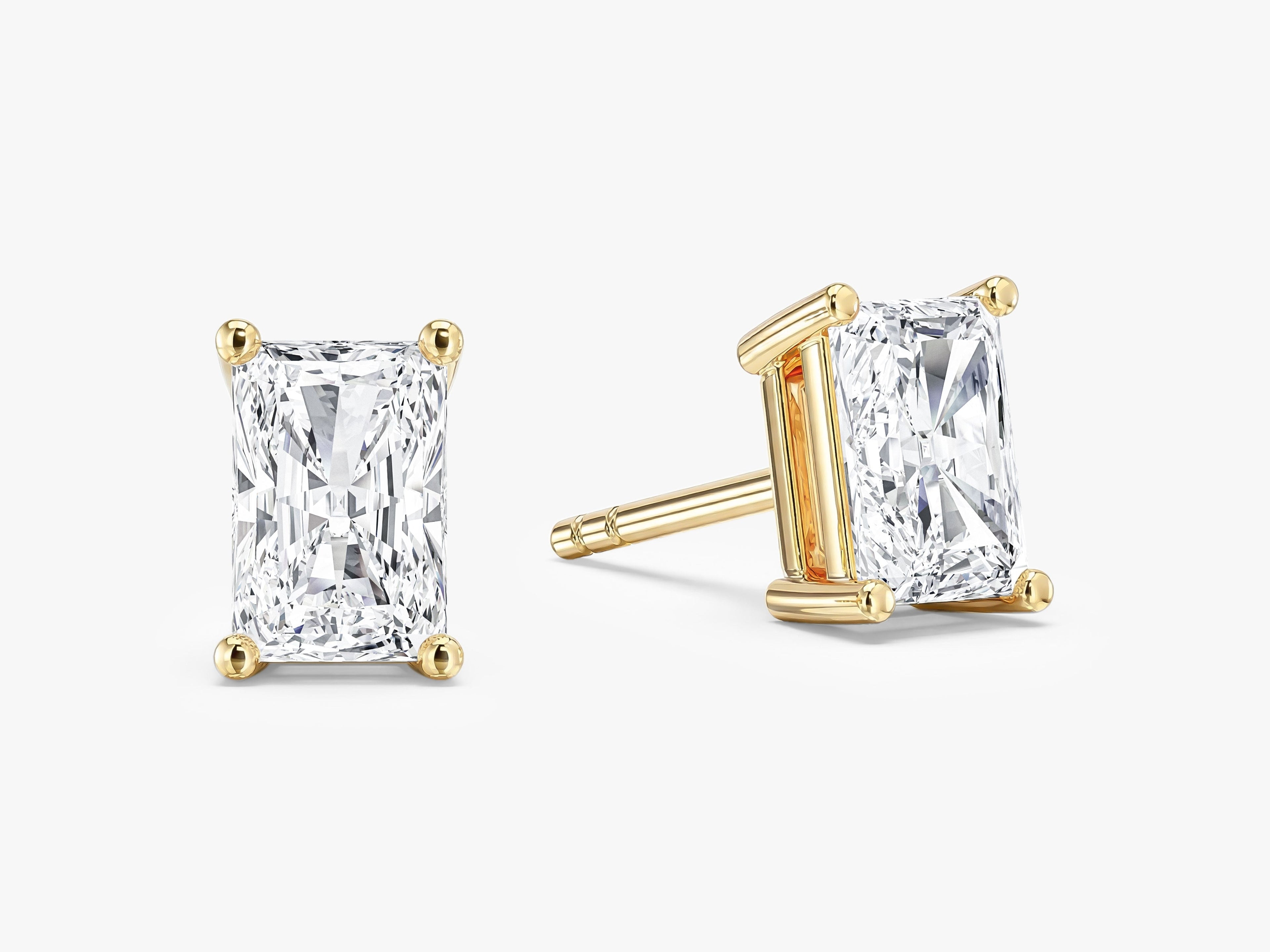 Radiant Cut Stud Earrings (1.00 ct tw)