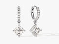 Asscher Cut Drop Earrings