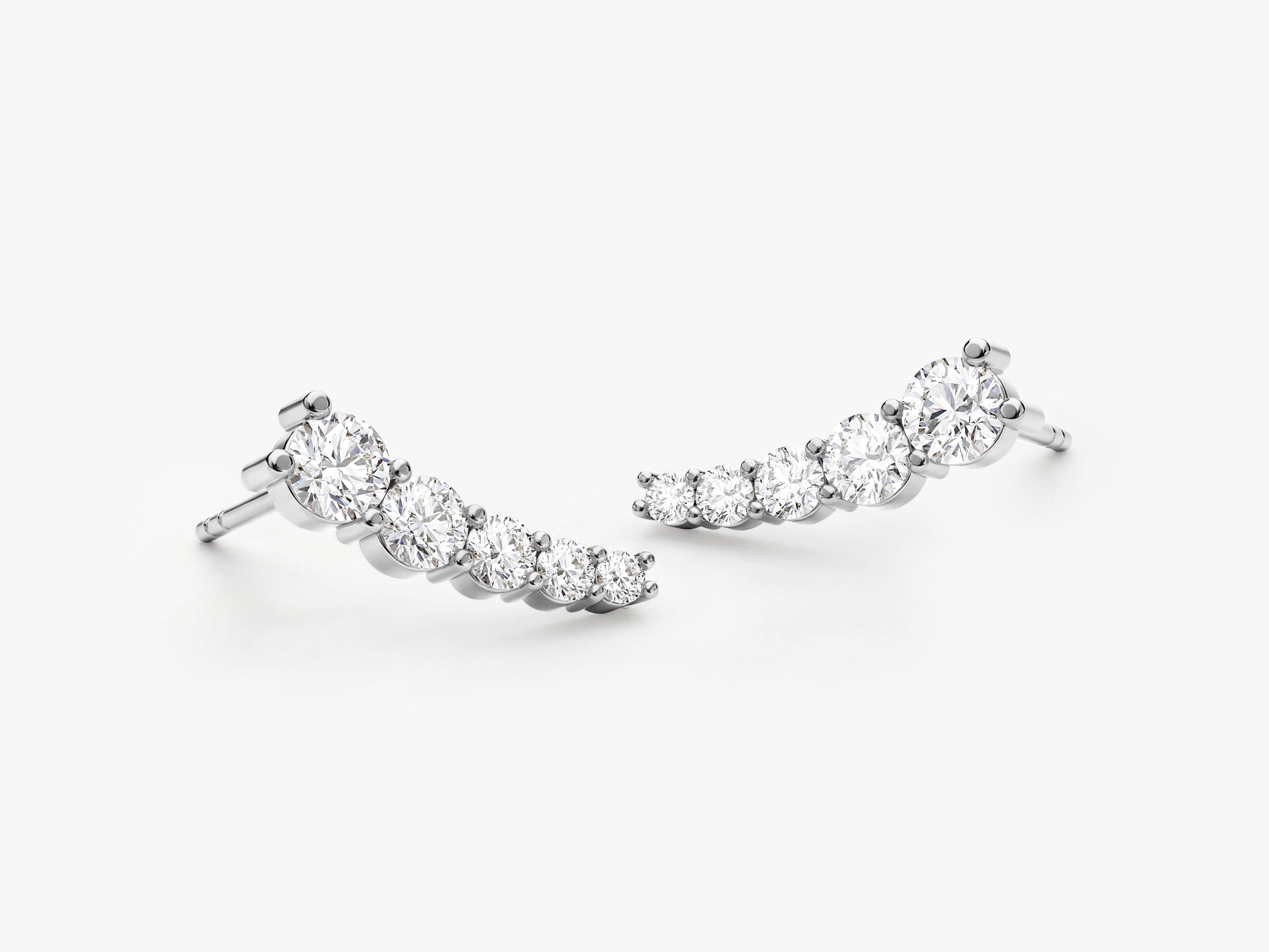 Ear Climber Stud Earrings