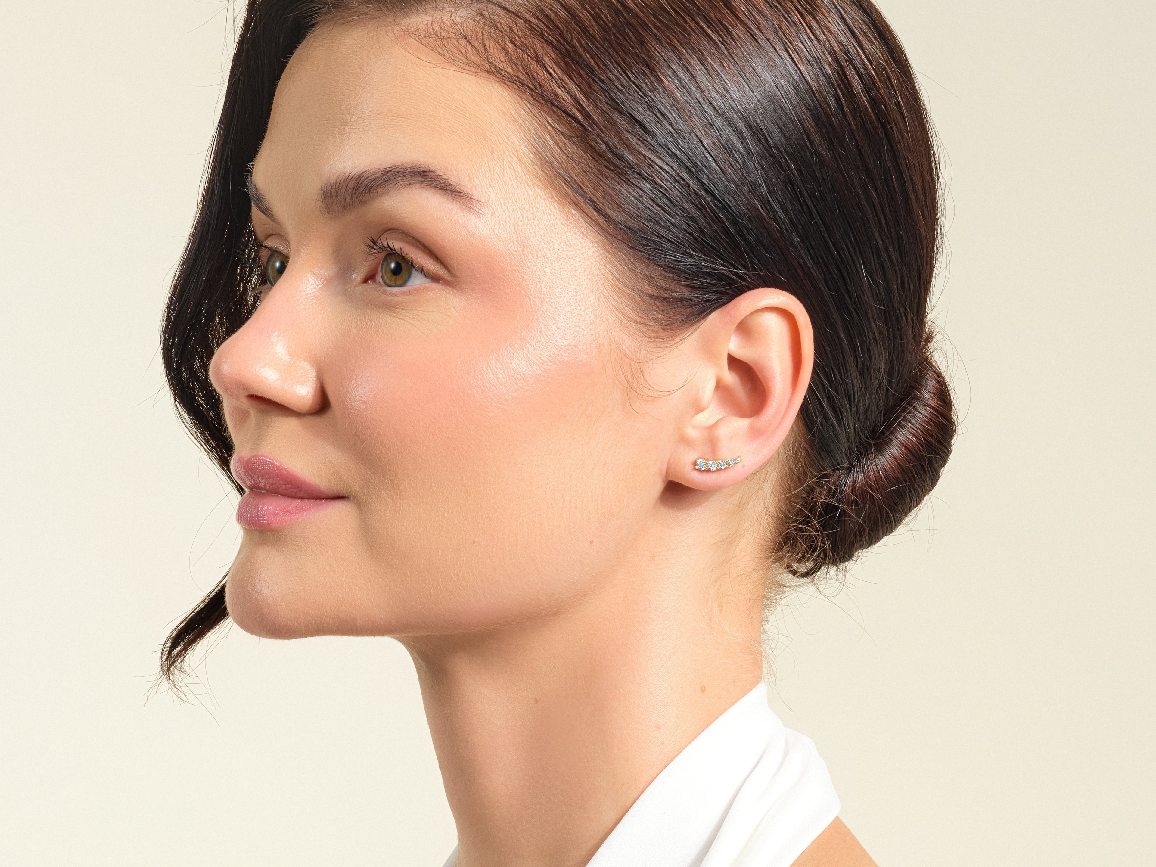 Ear Climber Stud Earrings