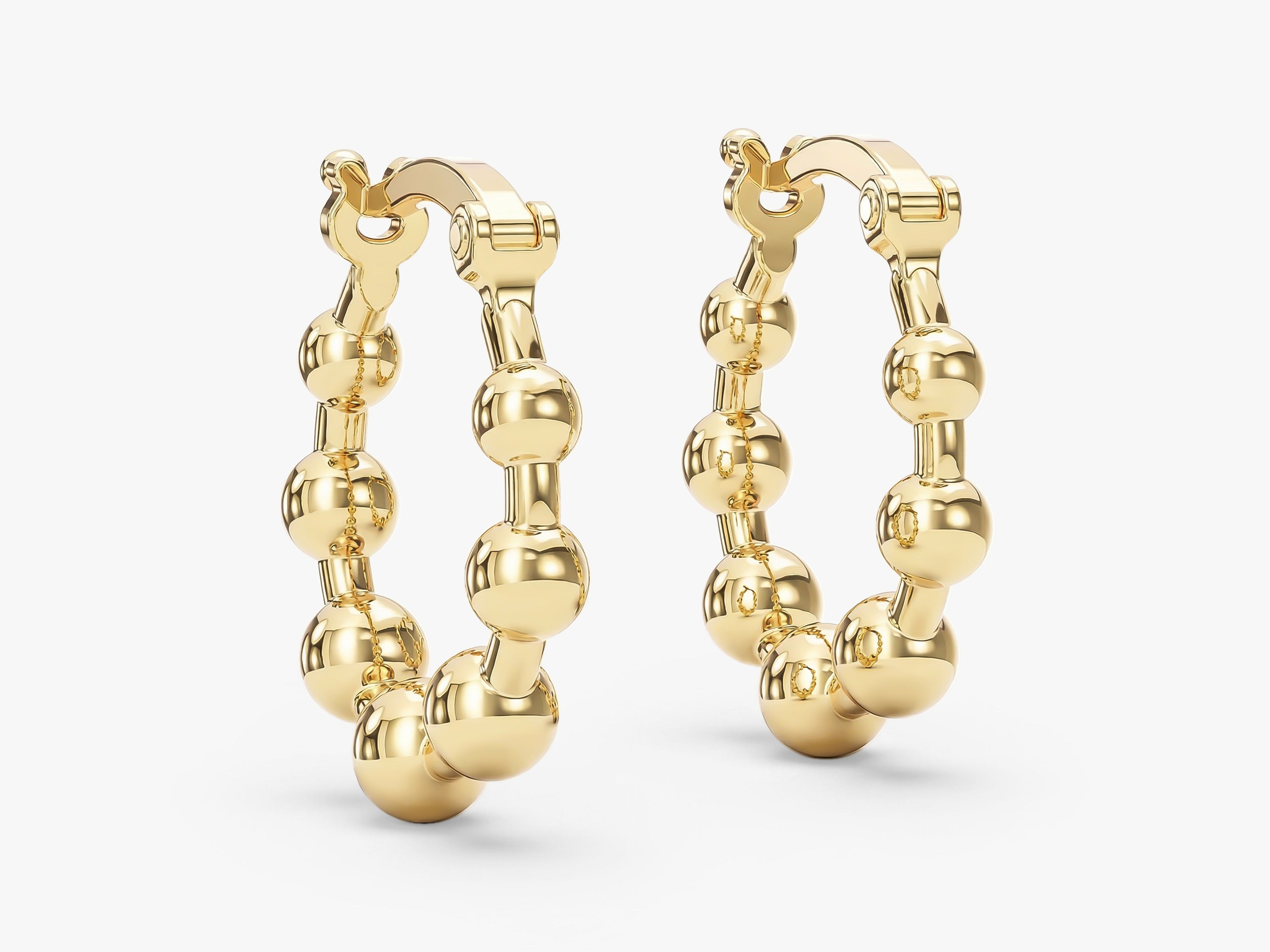 Beaded Hoop Earrings