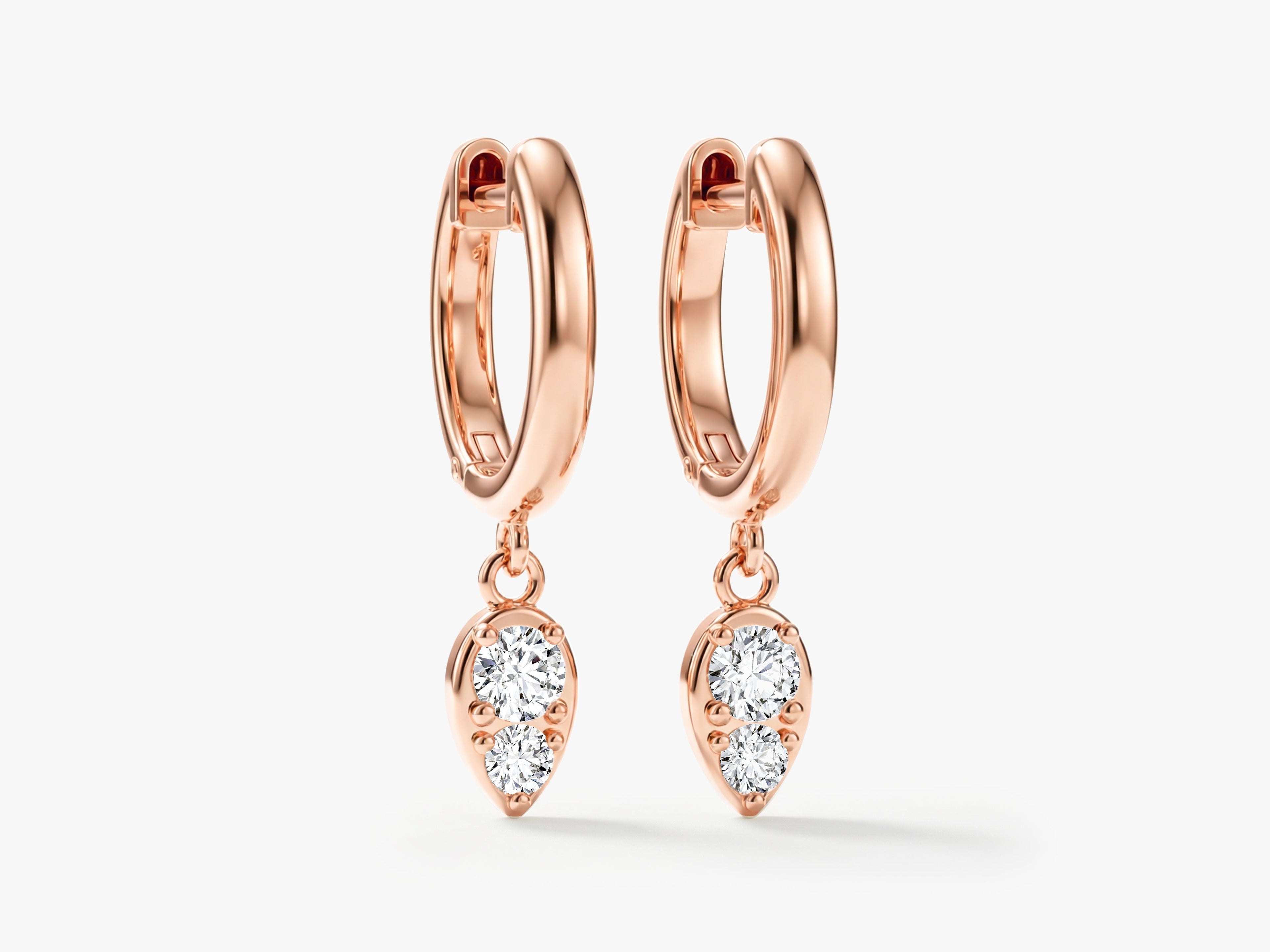 Teardrop Hoop Earrings