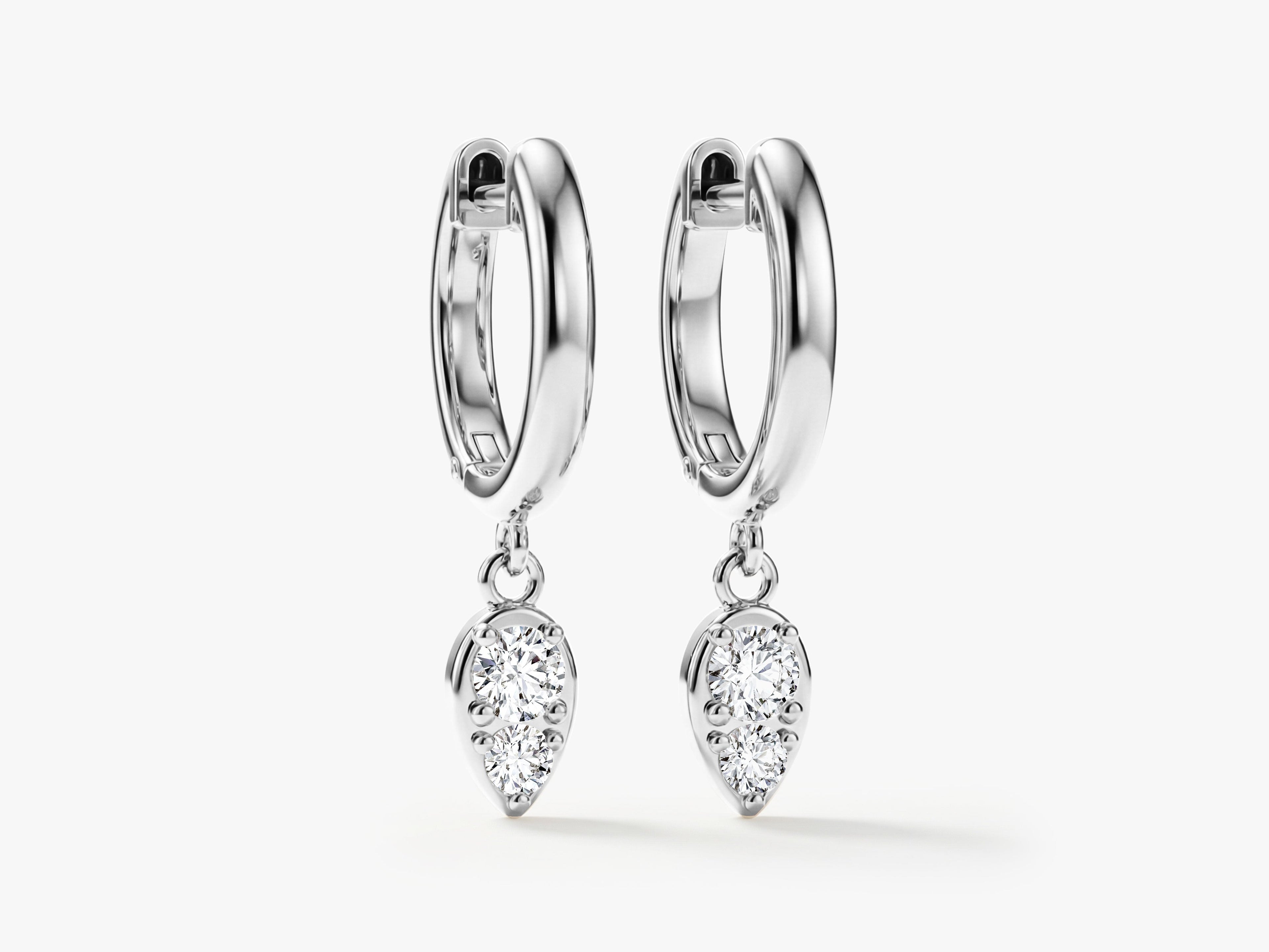 Teardrop Hoop Earrings