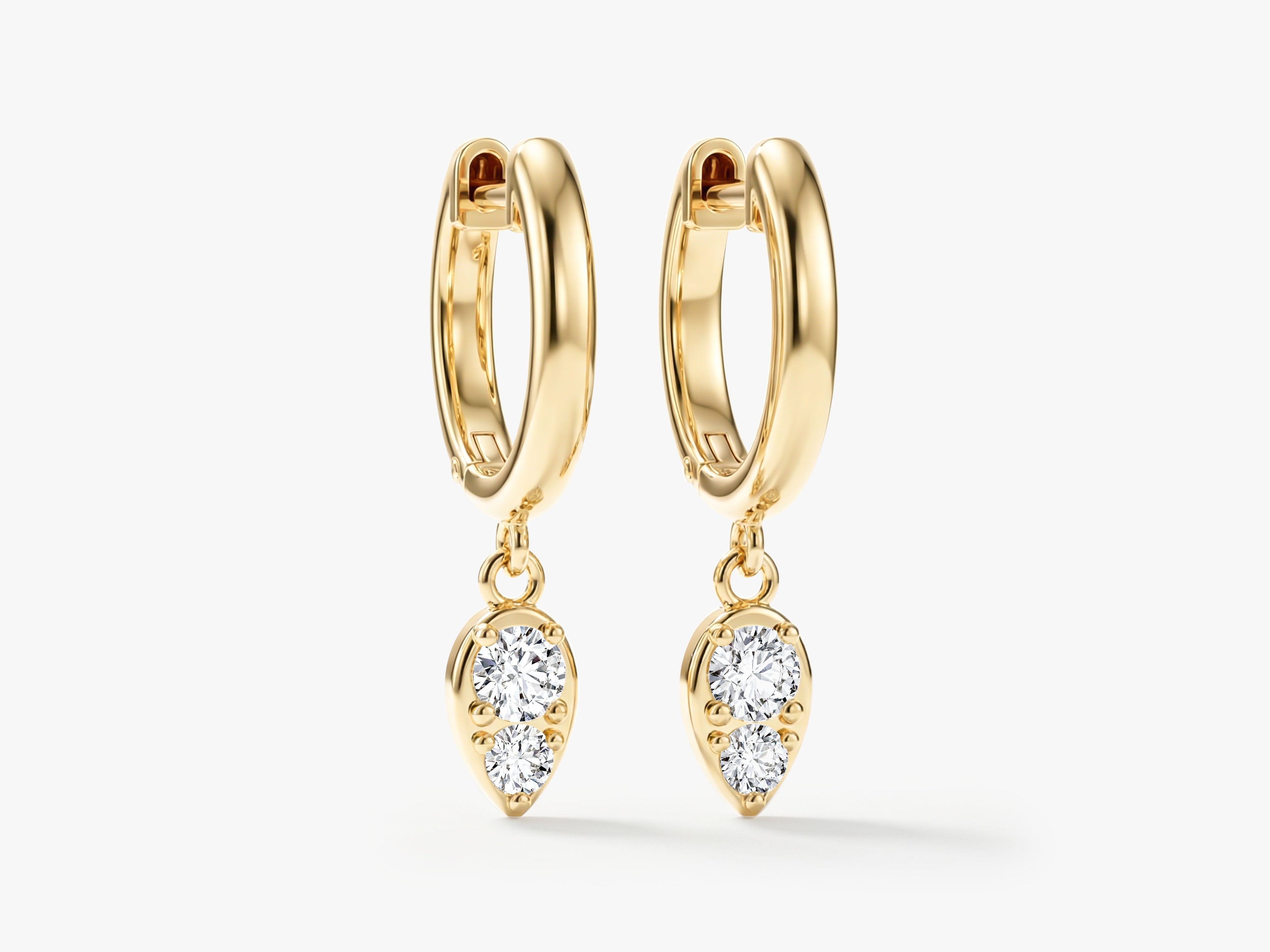 Teardrop Hoop Earrings