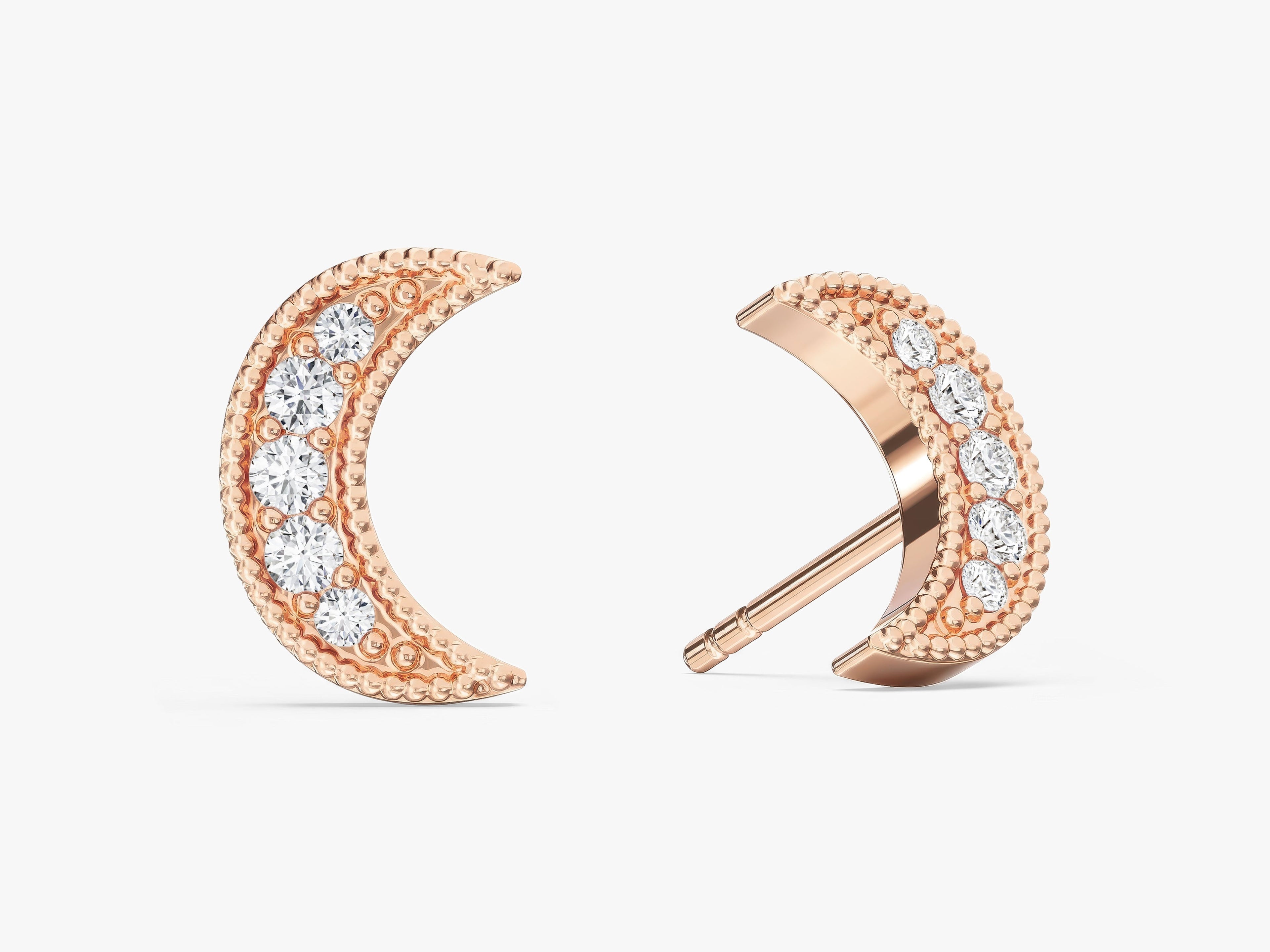 Moon Stud Earrings