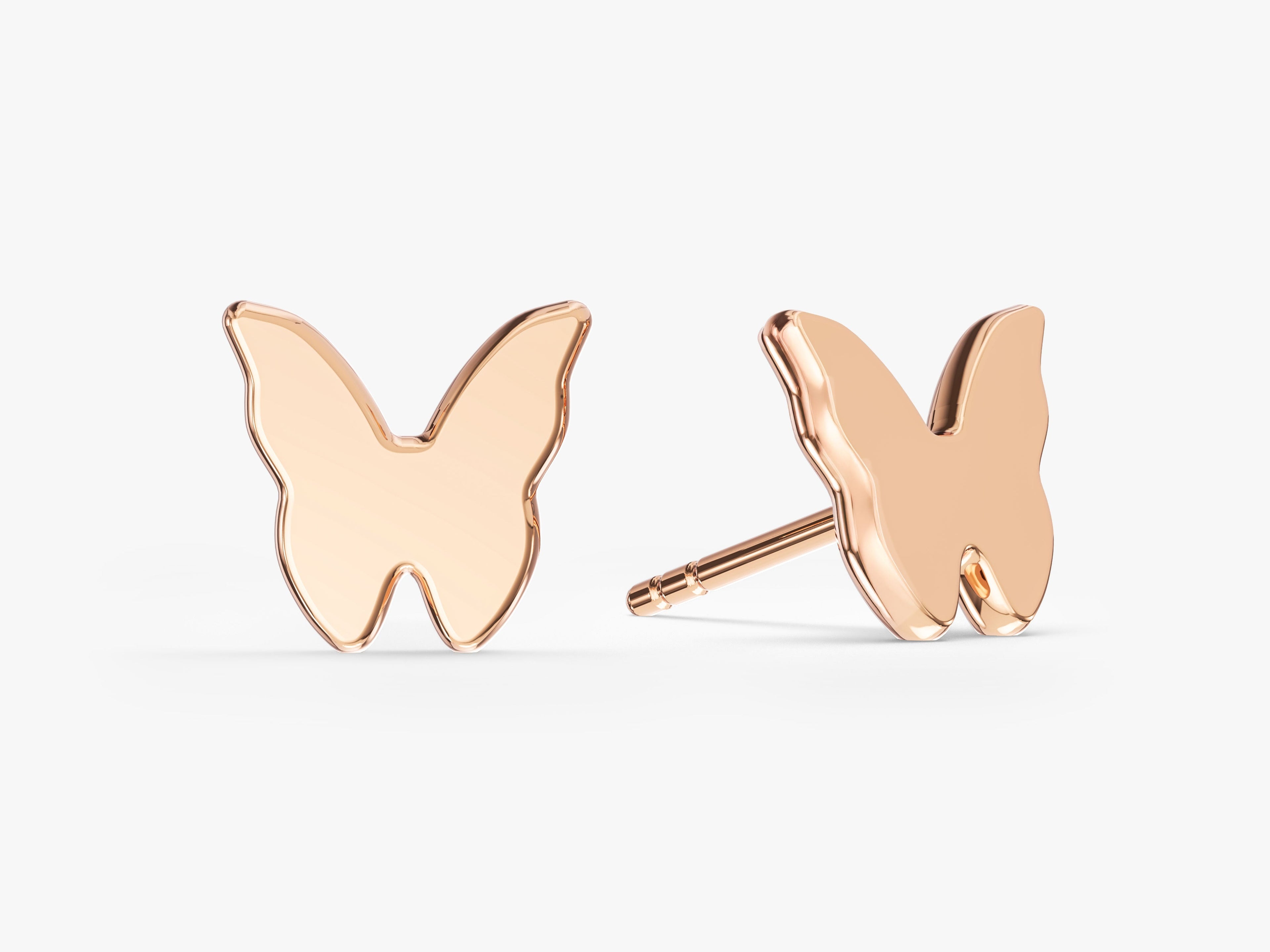 Tiny Butterfly Stud Earrings