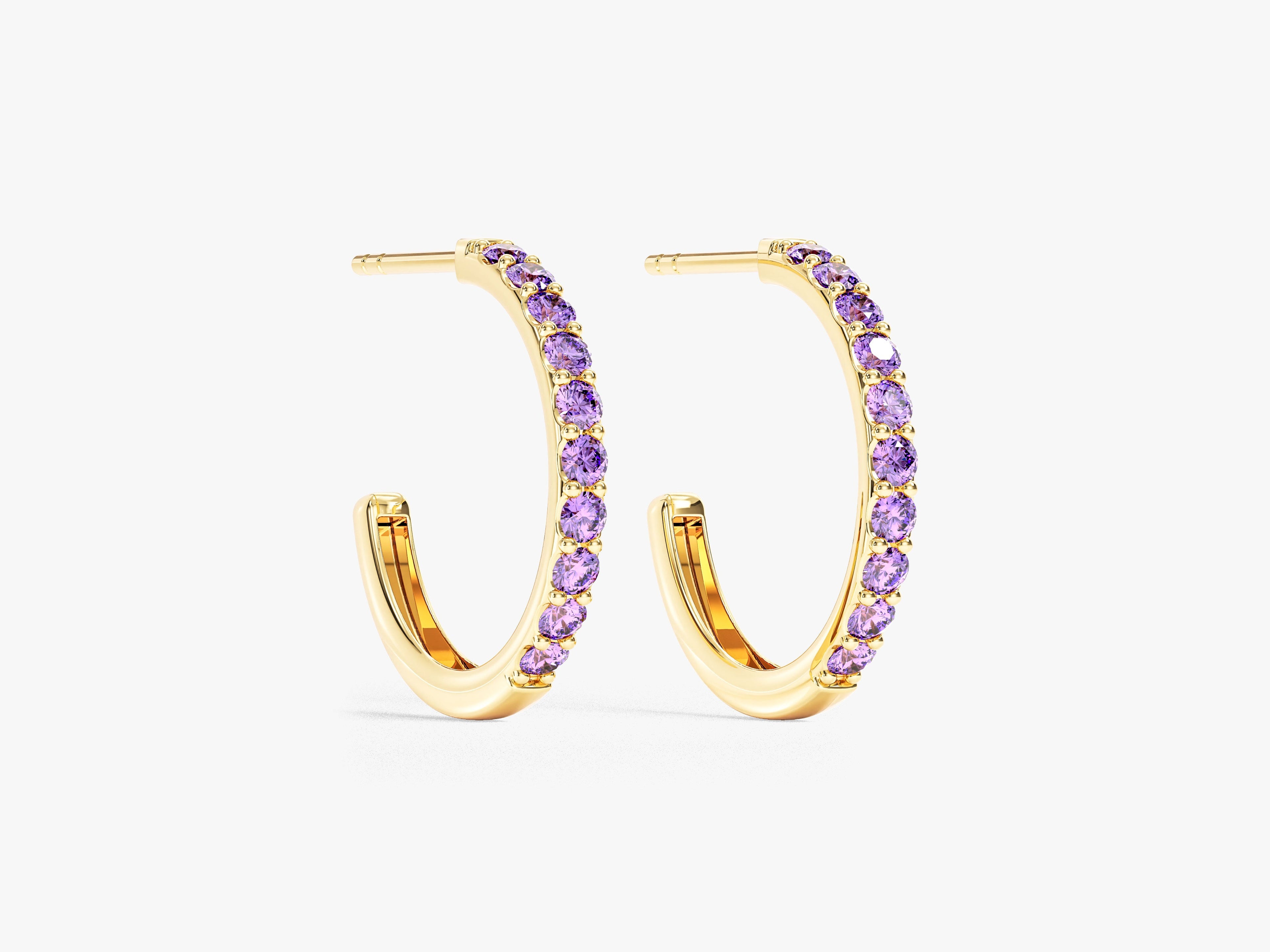 Birthstone Huggies