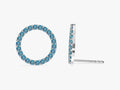 Birthstone Circle Studs
