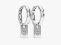 Initial Tag Earrings