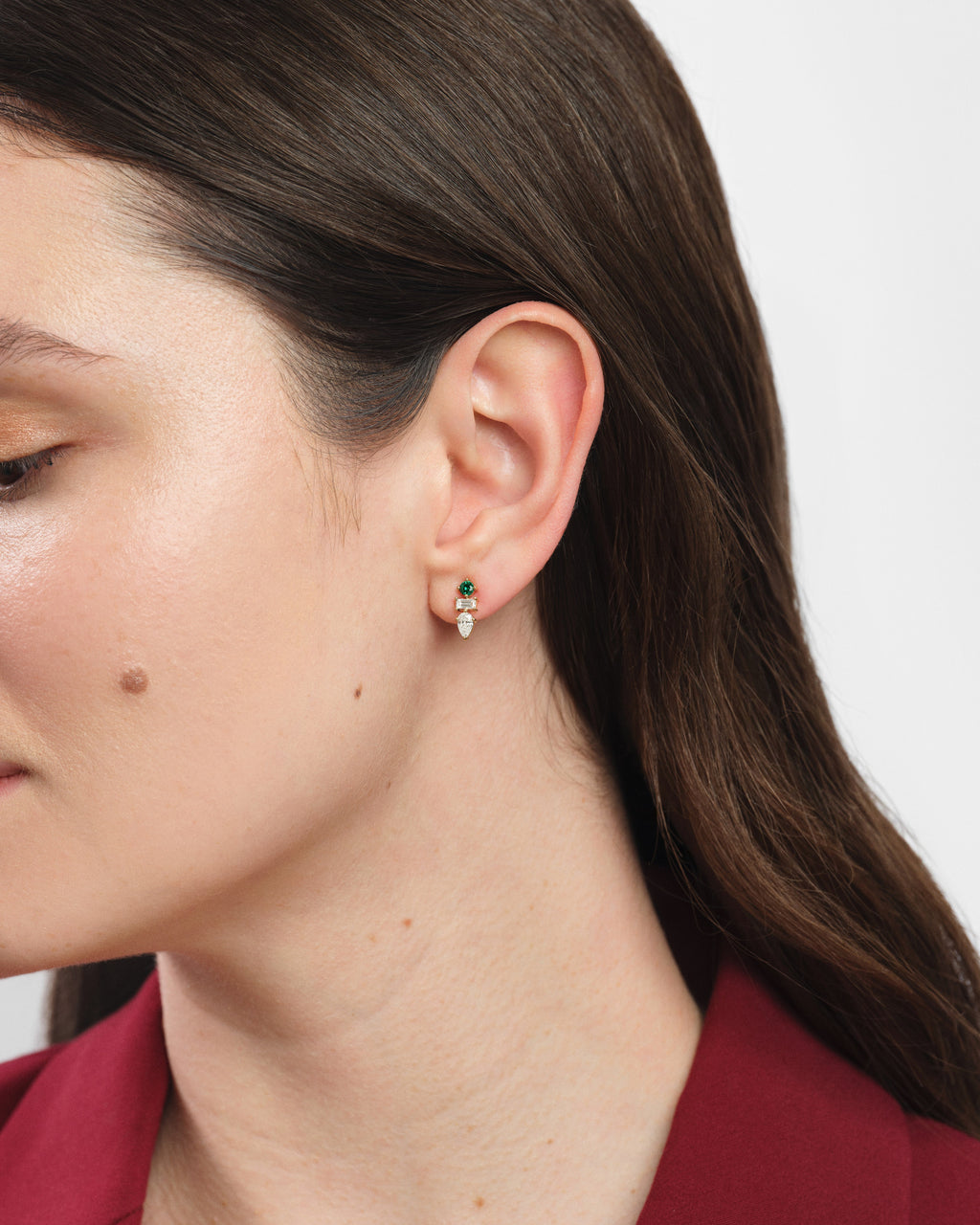 Trio Birthstone Earrings