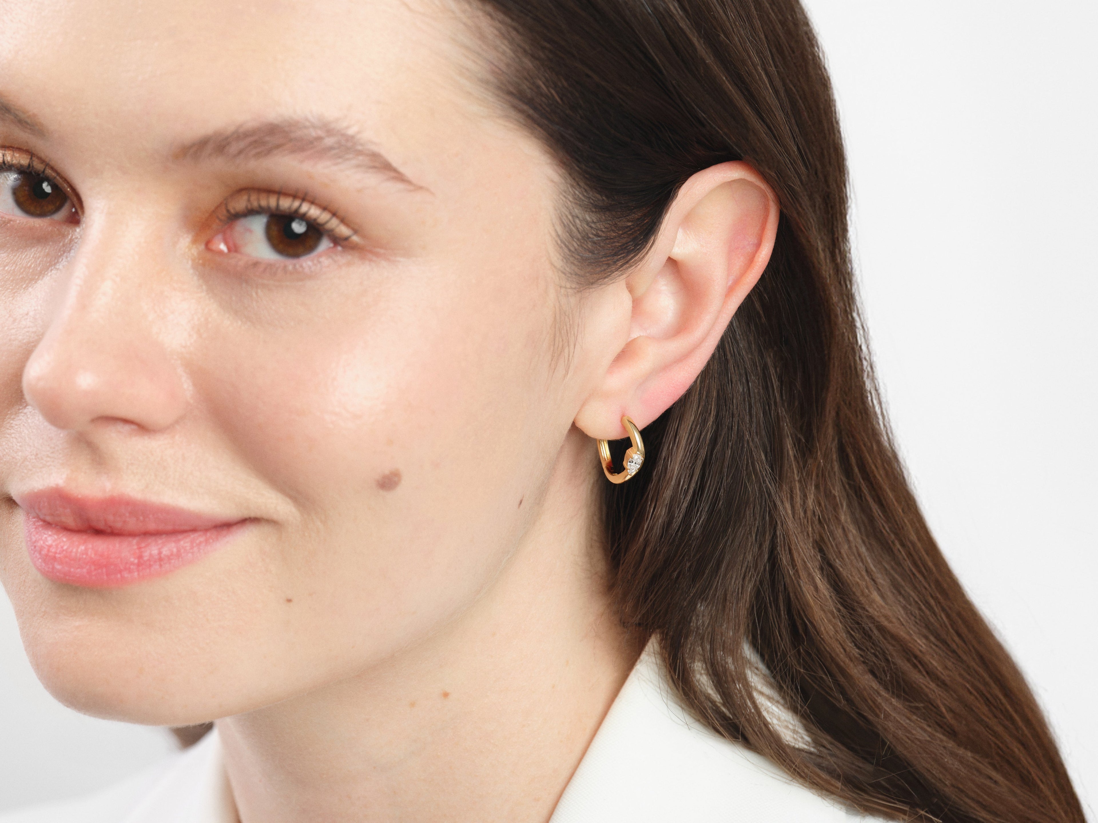 Curved Hoop Earrings