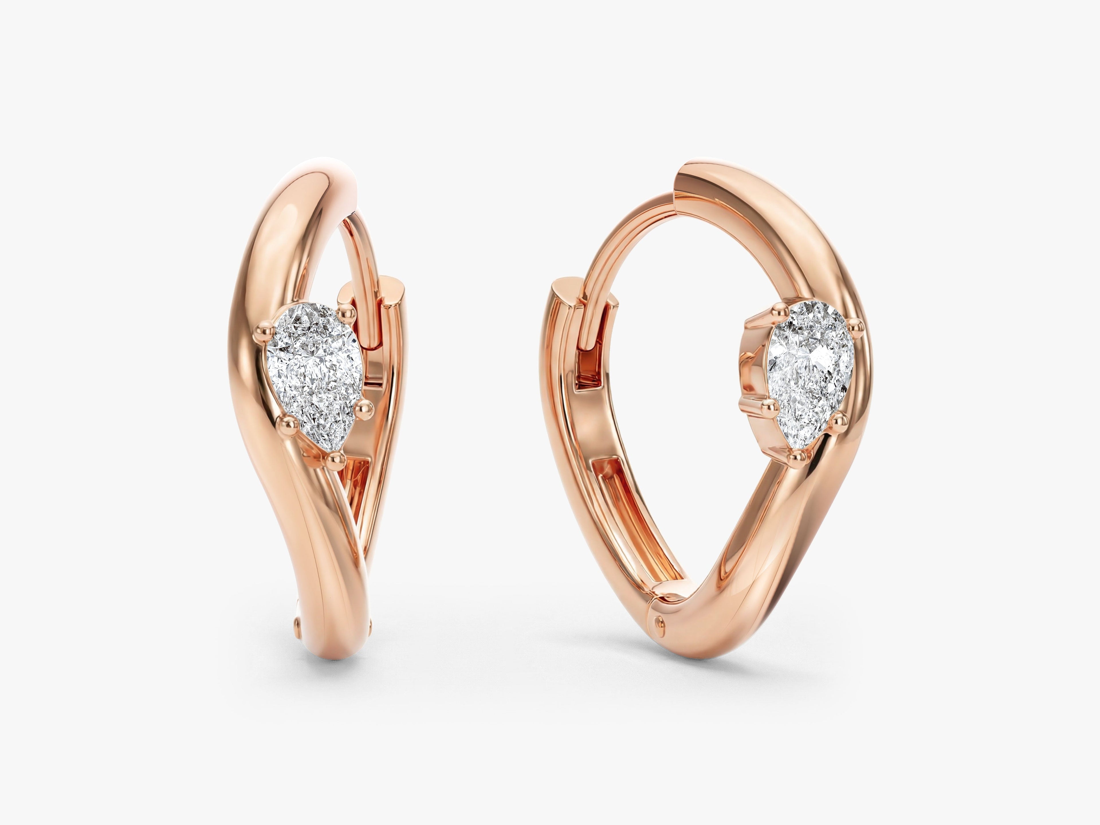 Curved Hoop Earrings