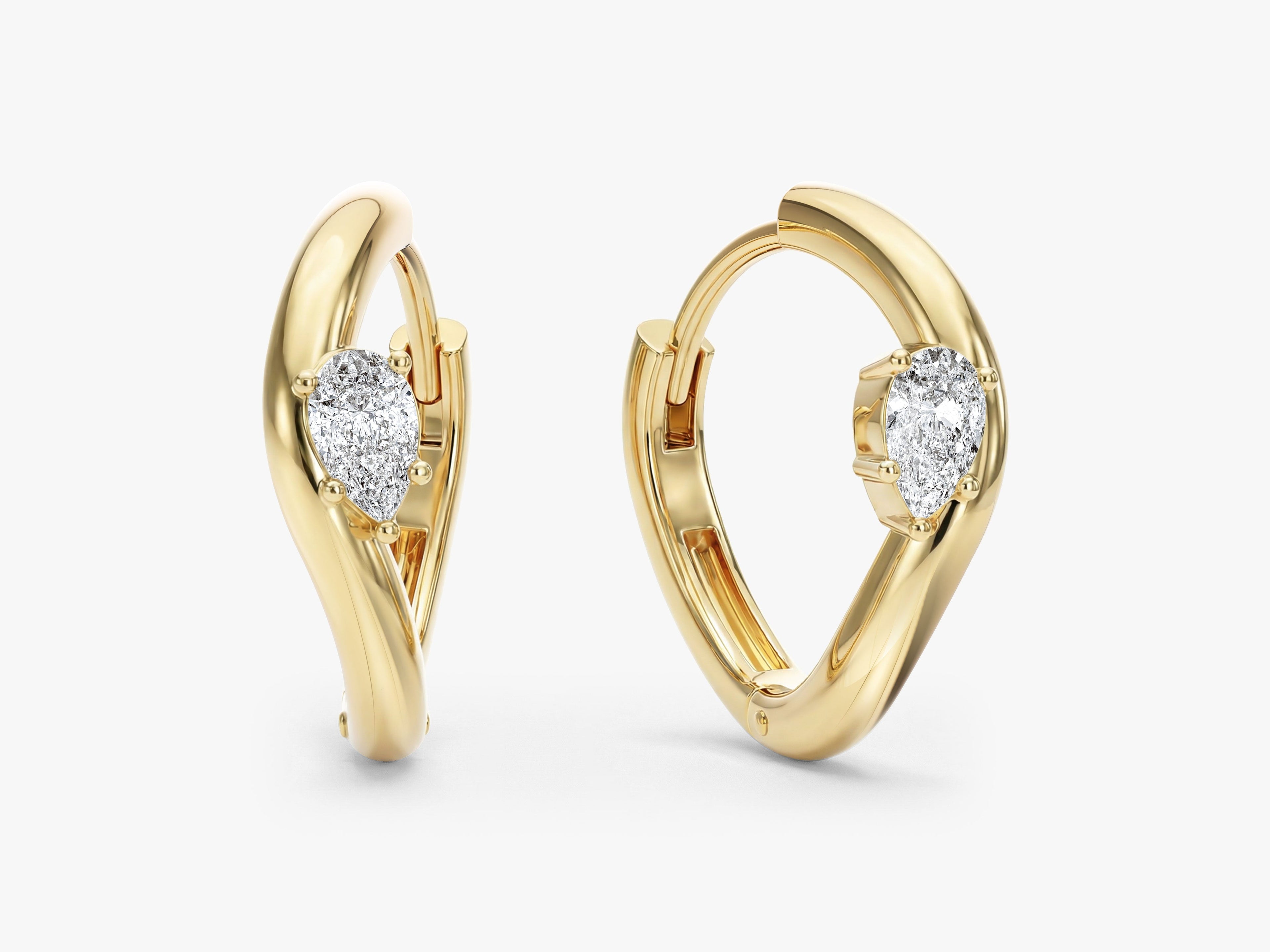 Curved Hoop Earrings